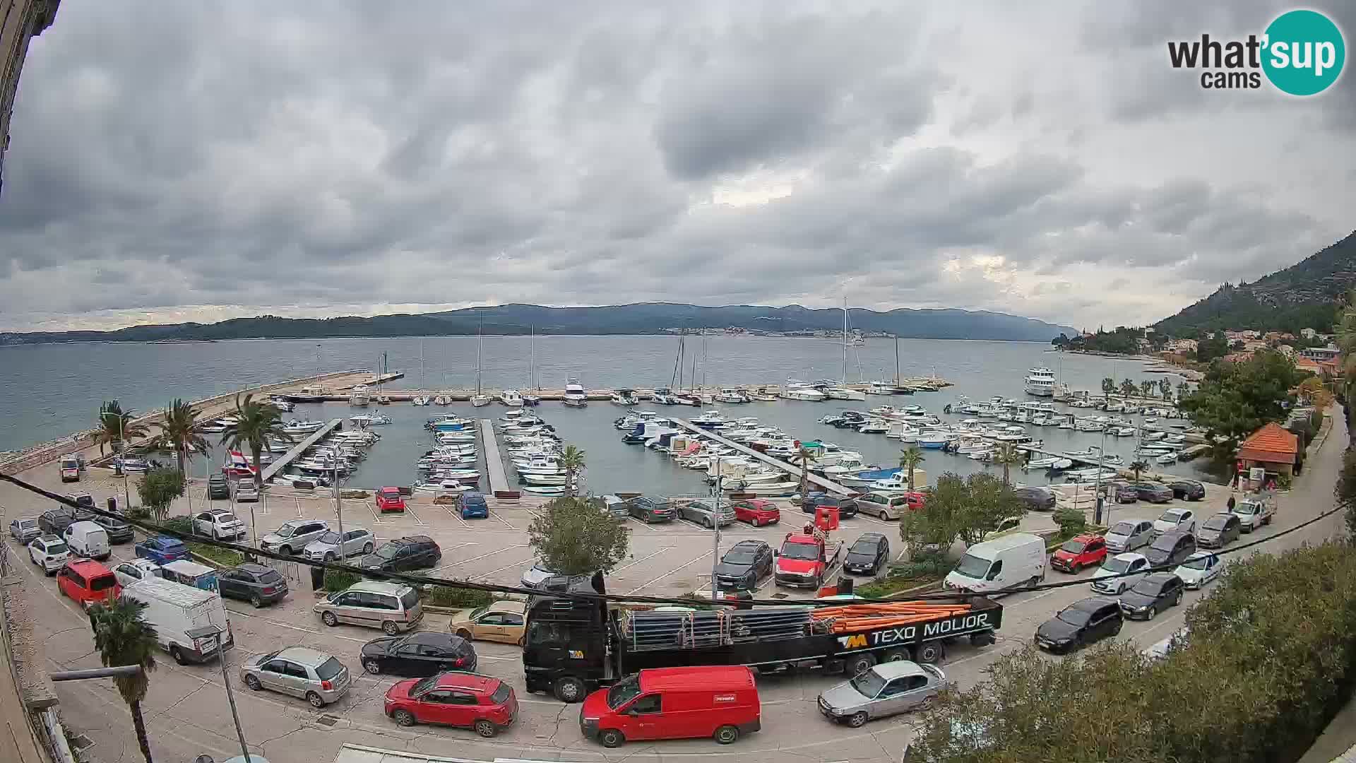 Webcam Orebić Riva – Ferry to Korčula Live