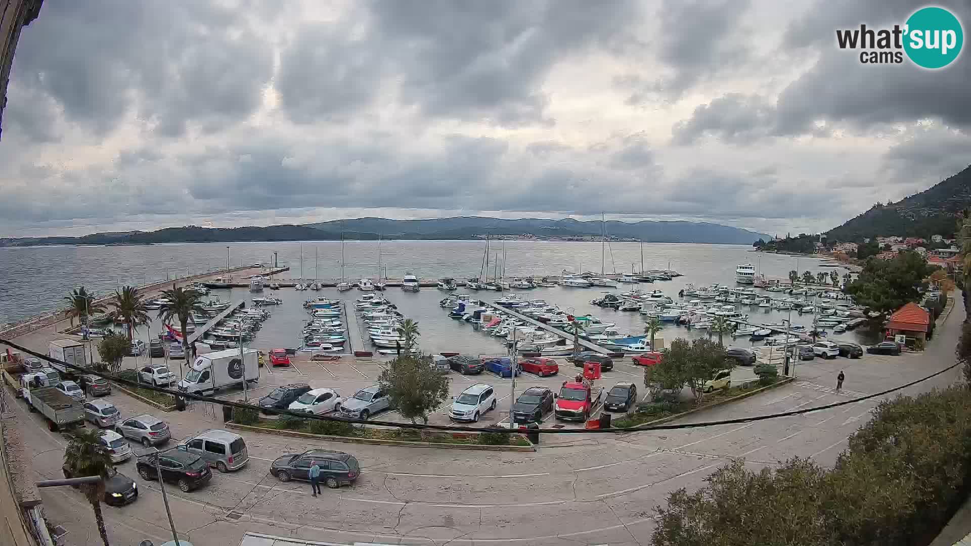 Web kamera Orebić Riva – Trajekt za Korčulu uživo