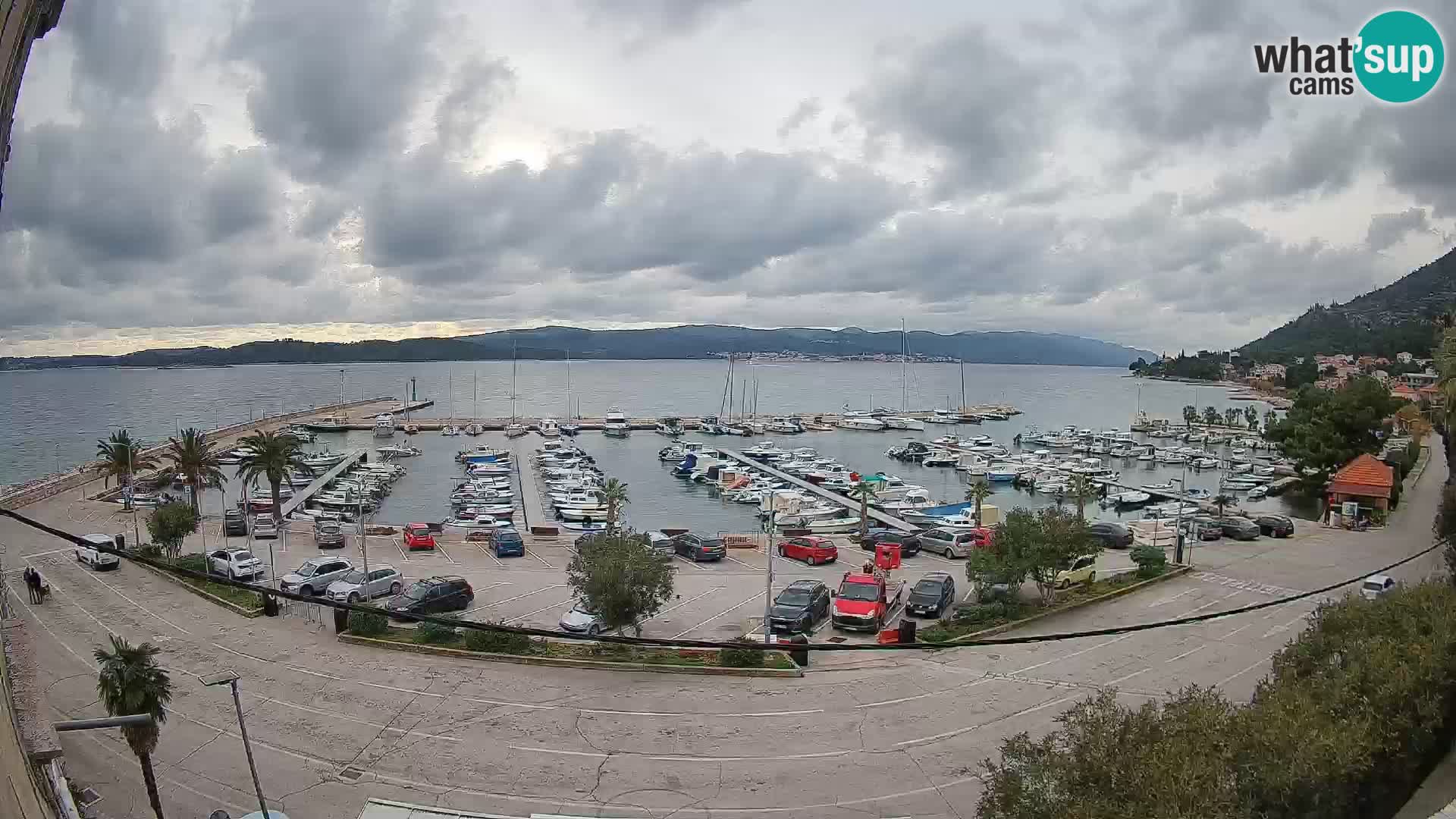 Web kamera Orebić Riva – Trajekt za Korčulu uživo