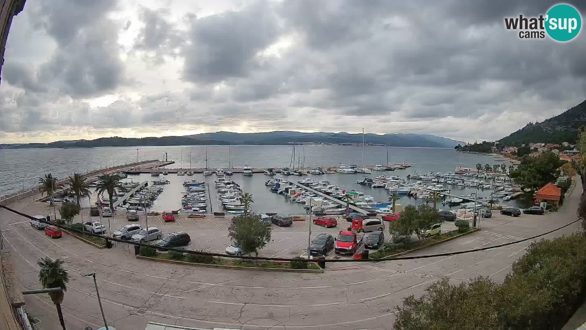 Web kamera Orebić Riva – Trajekt za Korčulu uživo