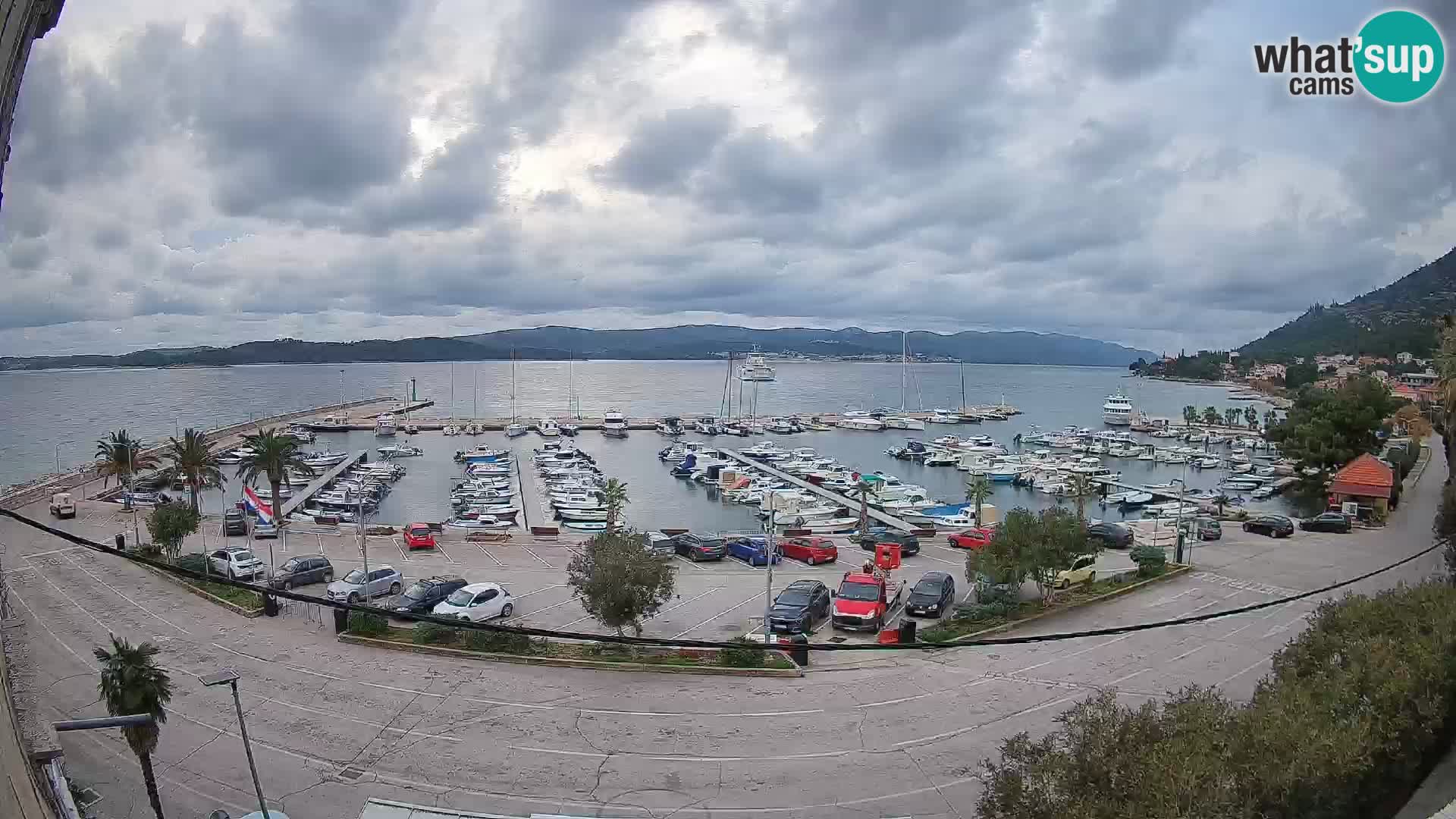 Webcam Orebić Riva – Ferry vers Korčula en direct