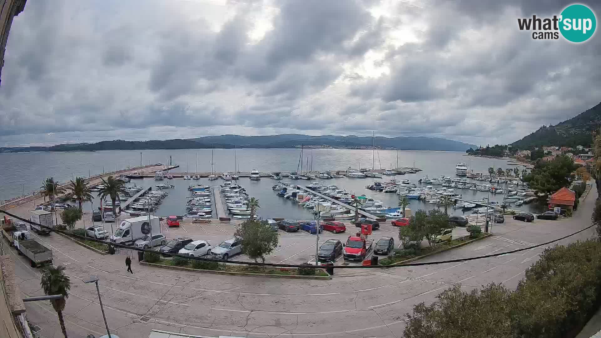 Webcam Orebić Riva – Ferry a Korčula en vivo