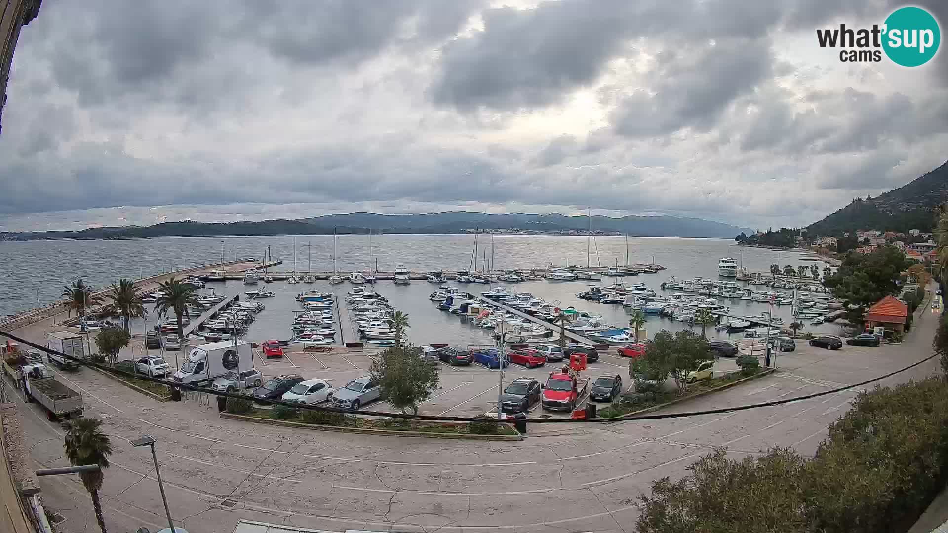 Webcam Orebić Riva – Ferry a Korčula en vivo