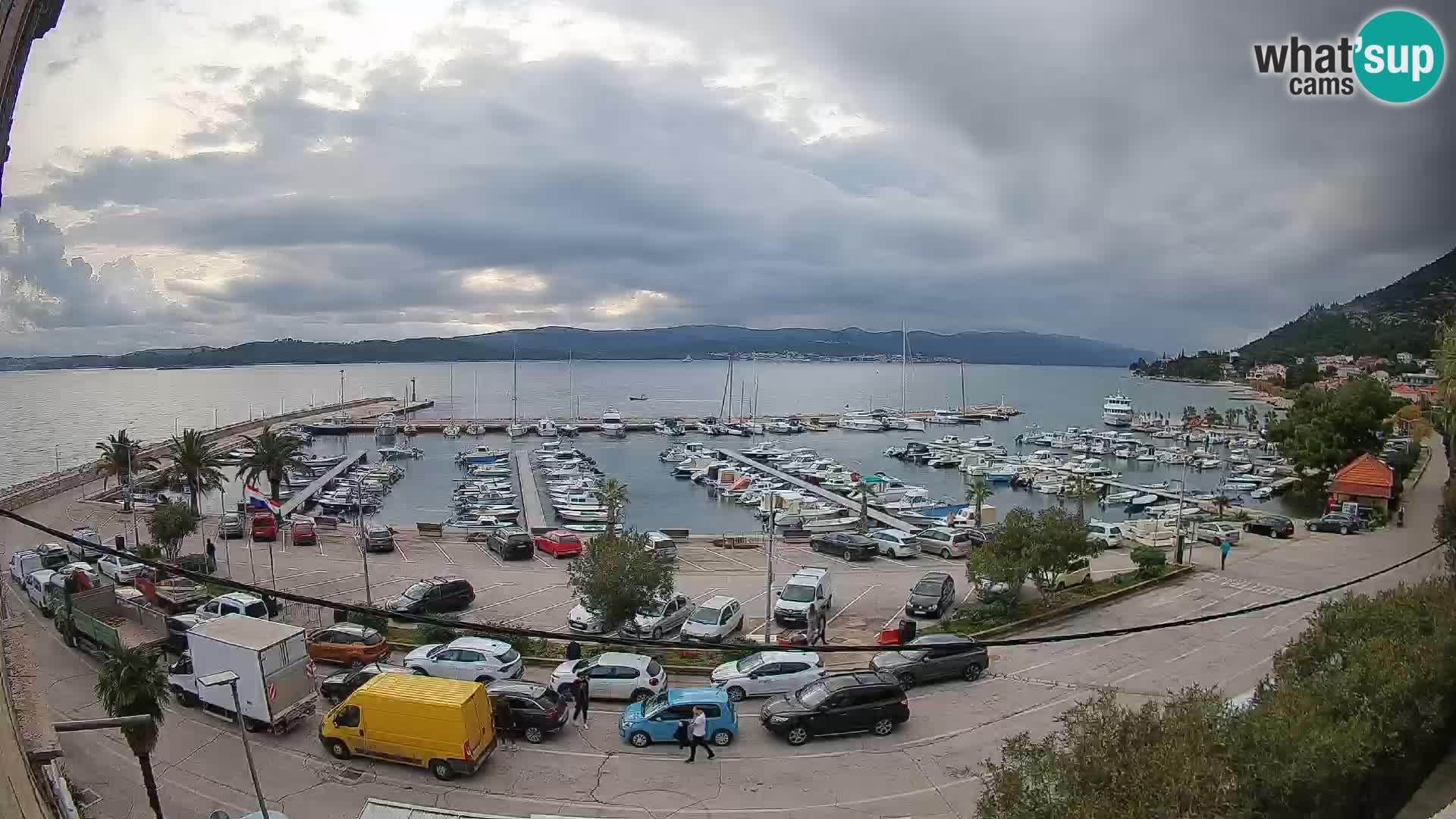 Webcam Orebić Riva – Ferry to Korčula Live