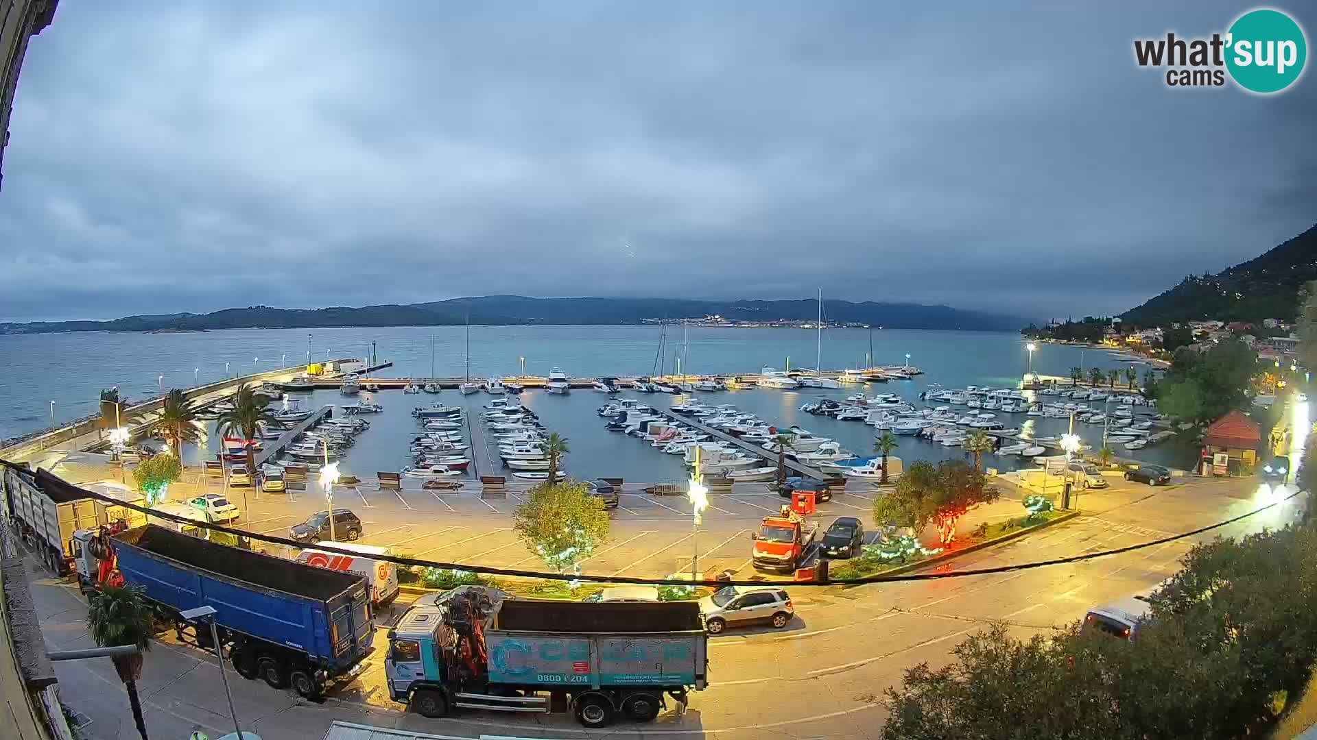 Webcam Orebić Uferpromenade – Fähre nach Korčula Live