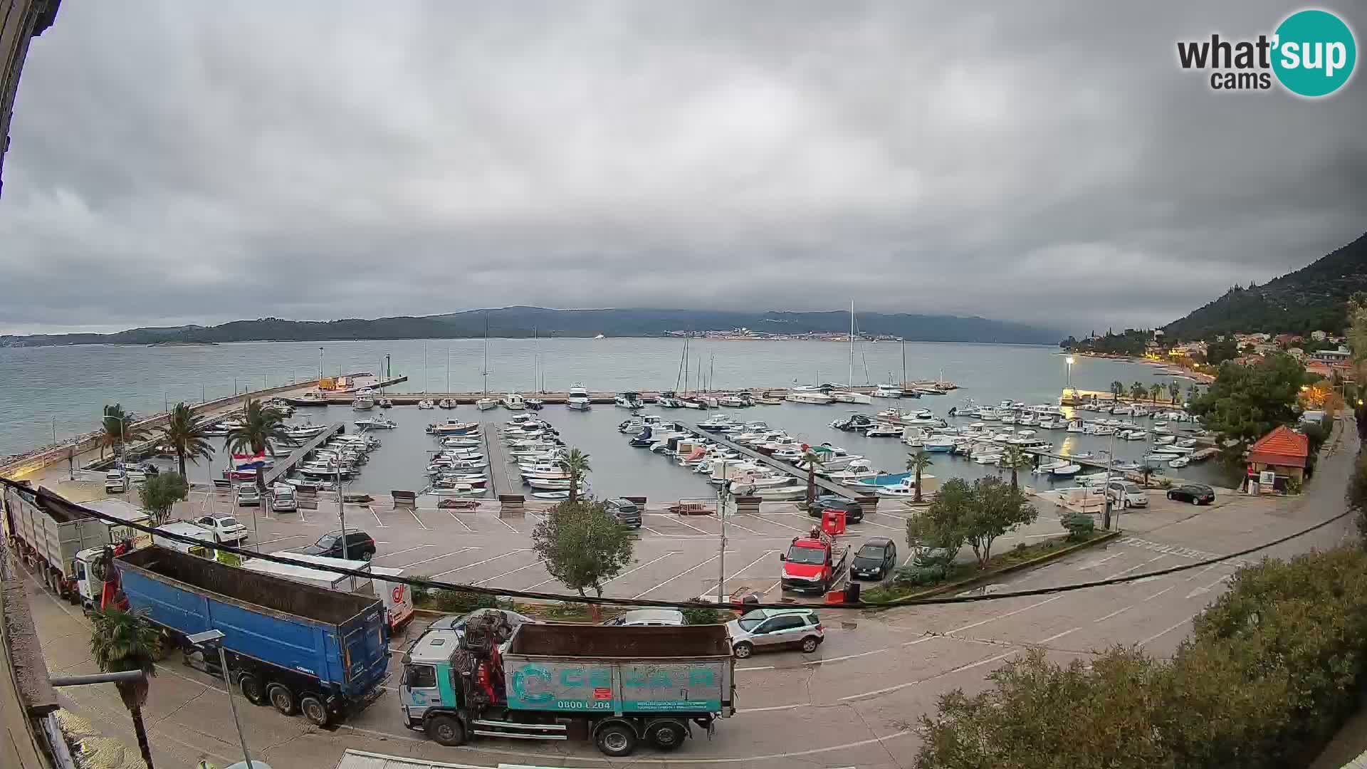 Webcam Orebić Riva – Ferry to Korčula Live