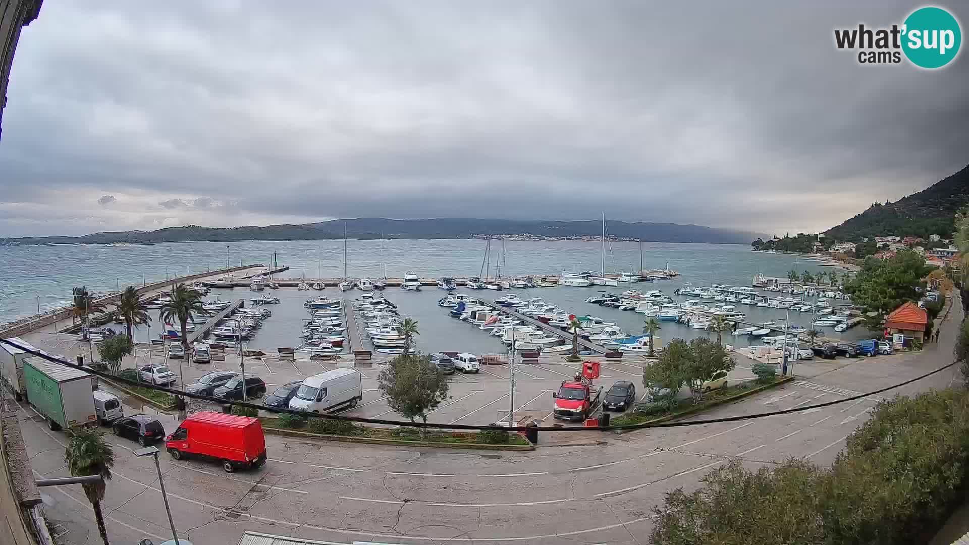 Webcam Orebić Riva – Ferry a Korčula en vivo
