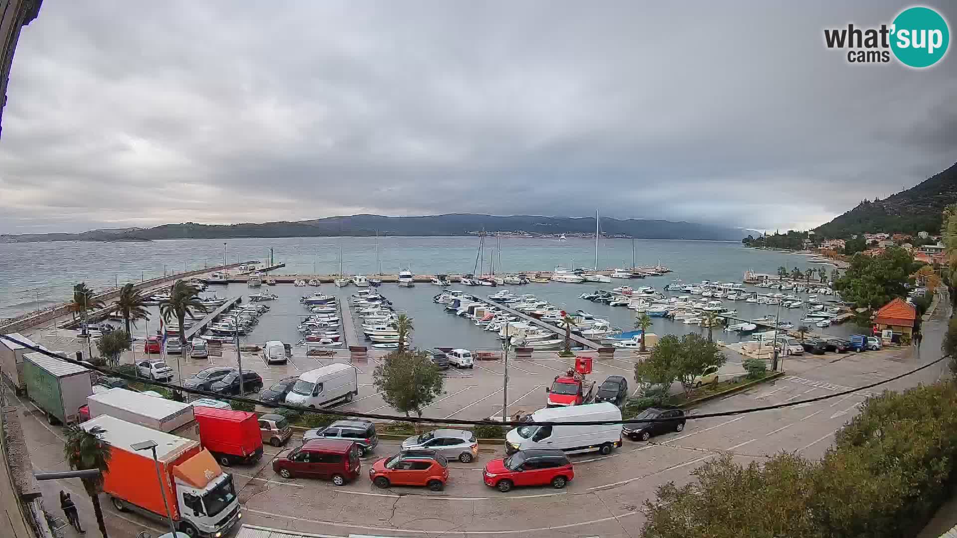 Webcam Orebić Riva – Ferry to Korčula Live