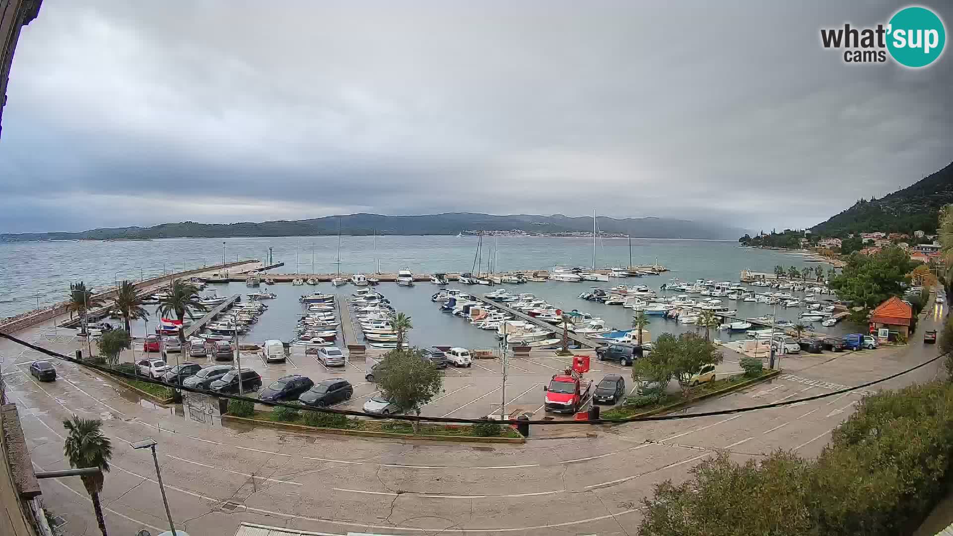 Webcam Orebić Riva – Ferry to Korčula Live