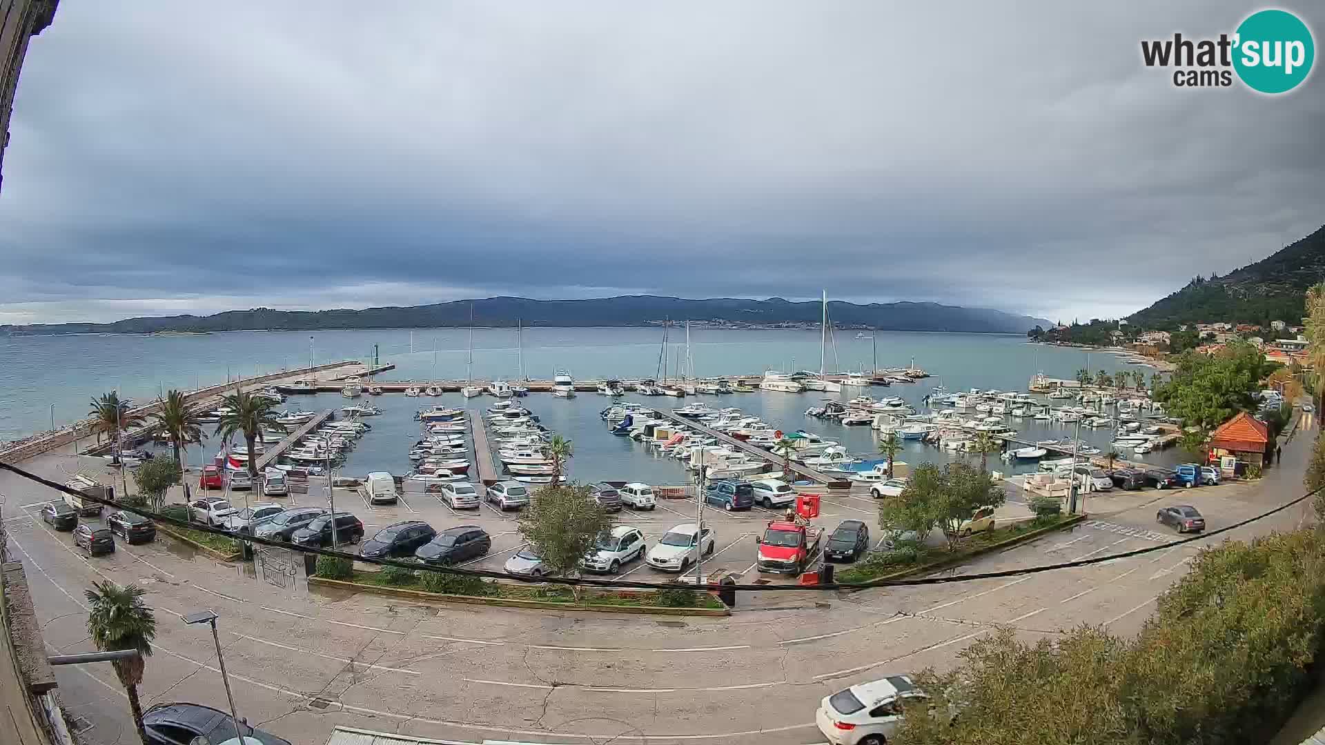 Webcam Orebić Uferpromenade – Fähre nach Korčula Live