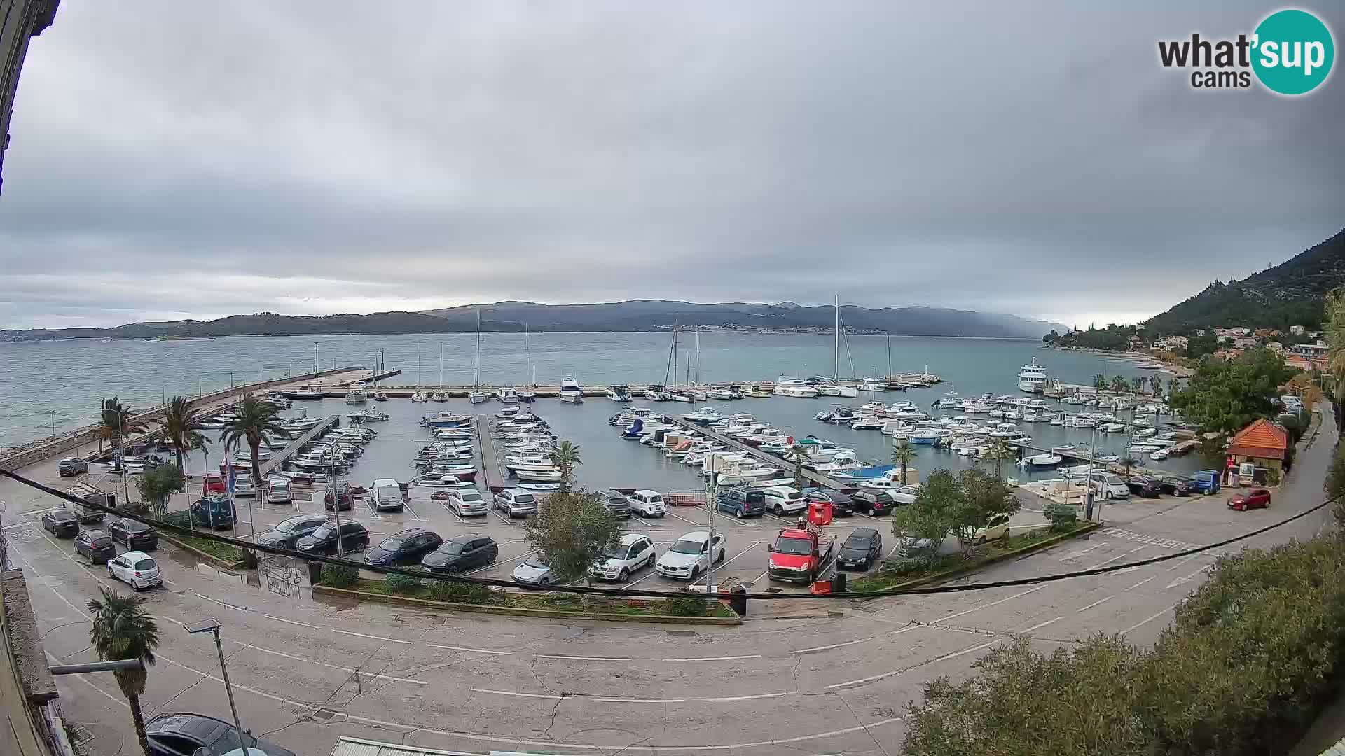 Webcam Orebić Riva – Ferry to Korčula Live