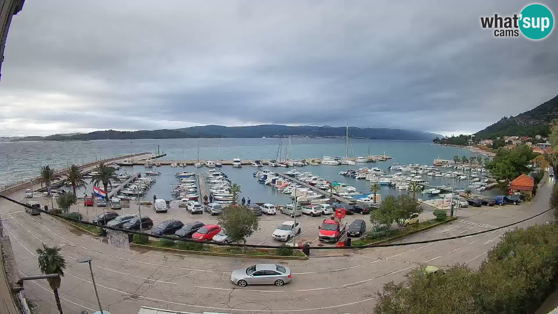 Webcam Orebić Riva – Ferry to Korčula Live