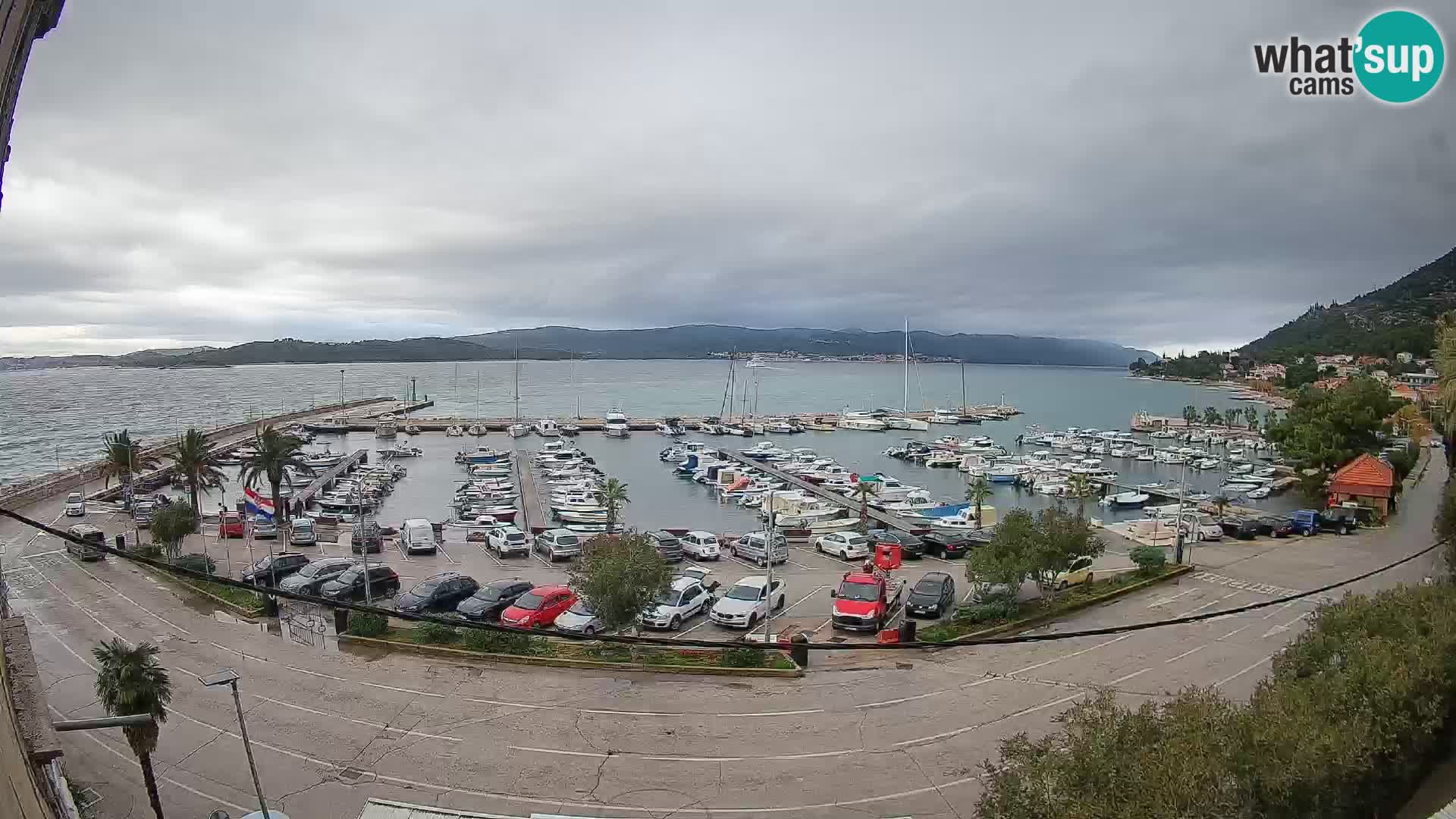 Webcam Orebić Riva – Ferry to Korčula Live