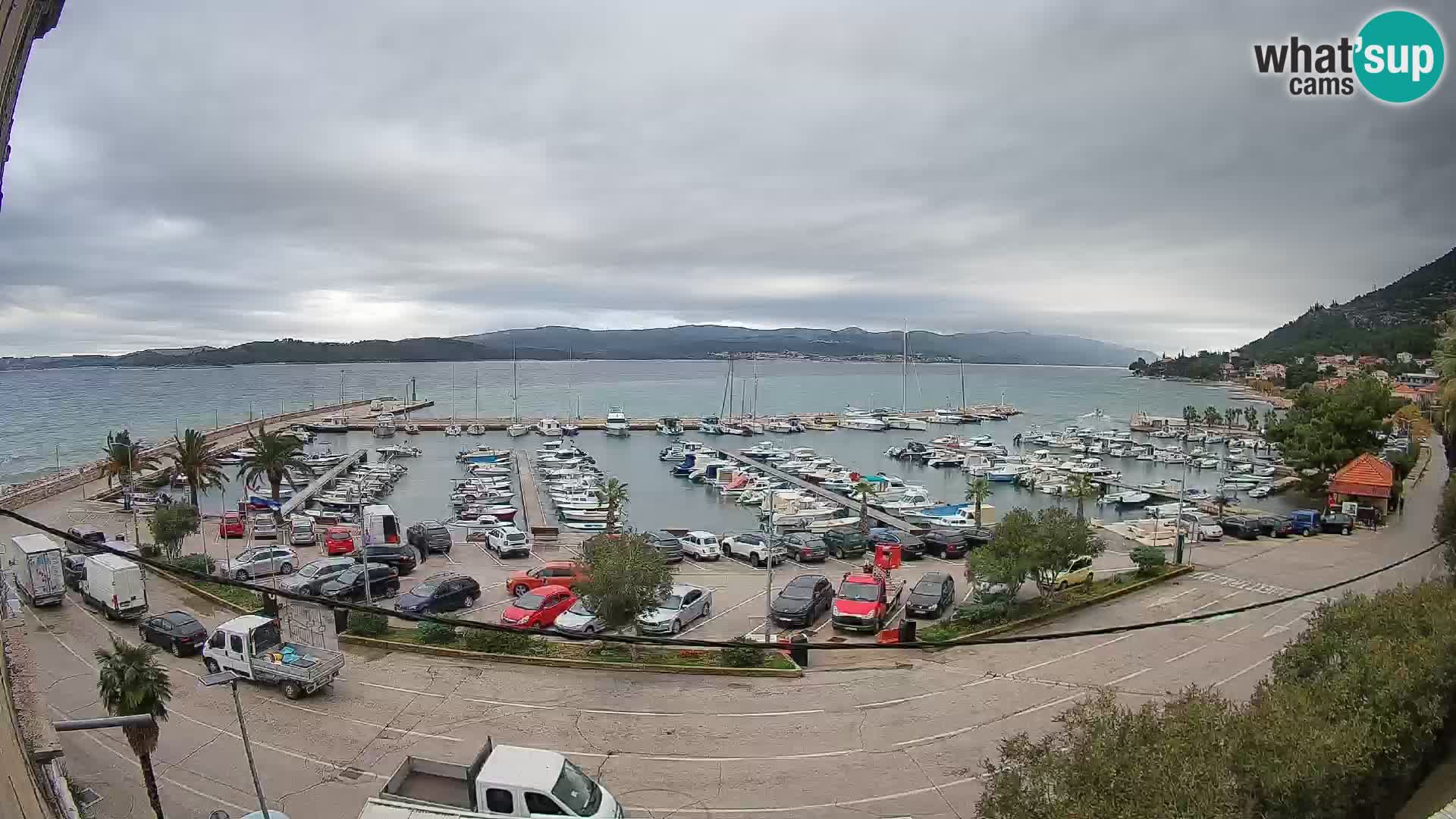 Webcam Orebić Riva – Ferry to Korčula Live