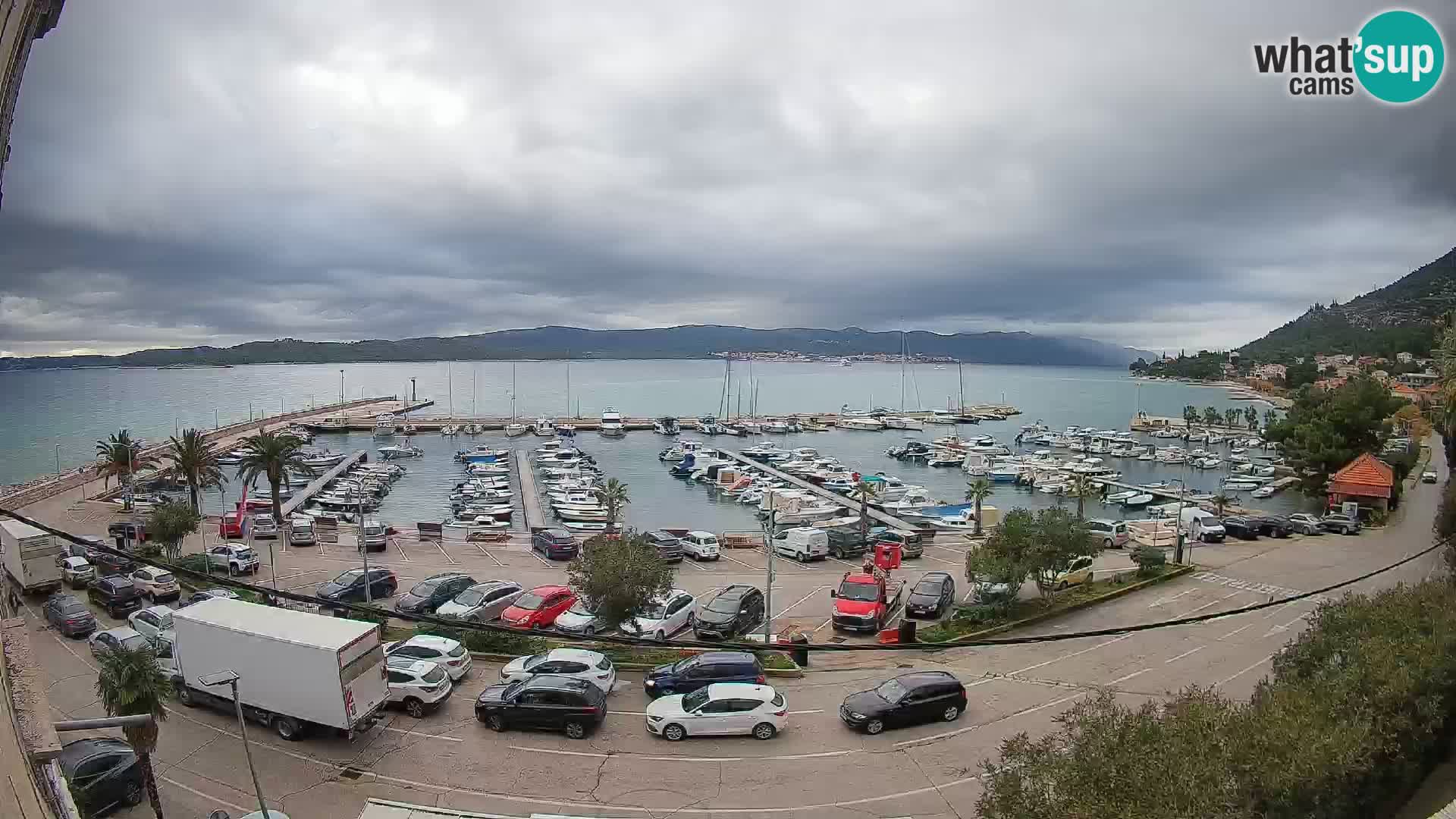 Webcam Orebić Riva – Ferry to Korčula Live