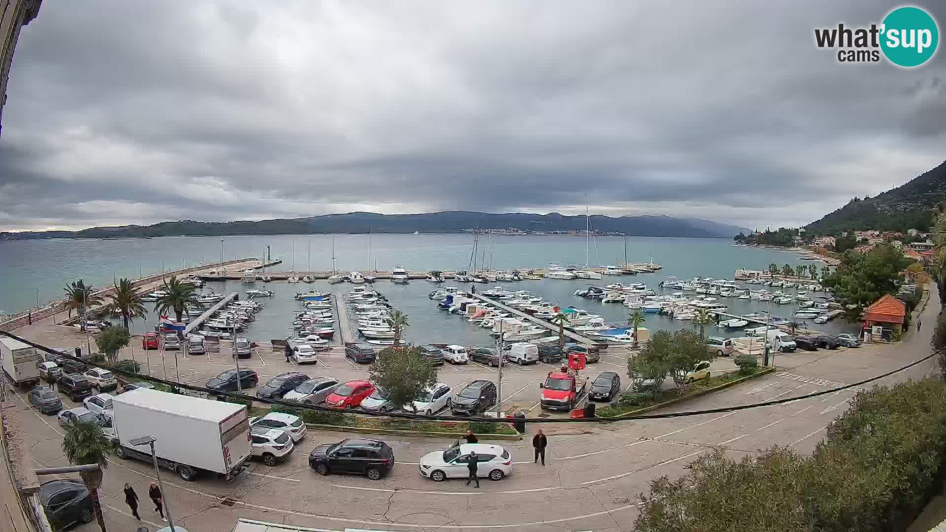 Webcam Orebić Uferpromenade – Fähre nach Korčula Live