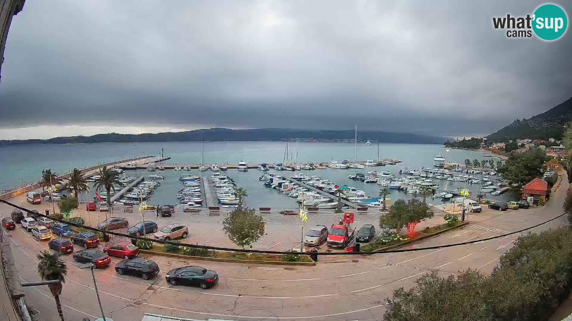 Web kamera Orebić Riva – Trajekt za Korčulu uživo