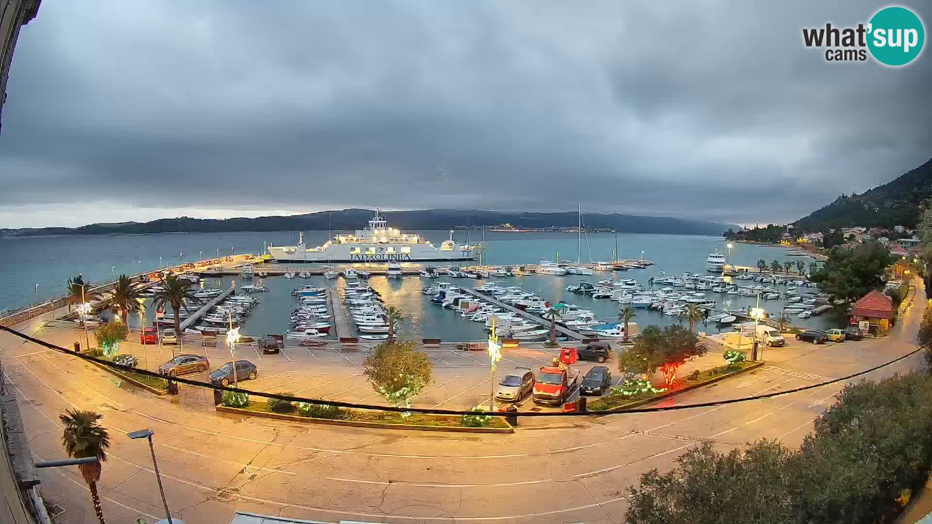 Webcam Orebić Riva – Ferry a Korčula en vivo