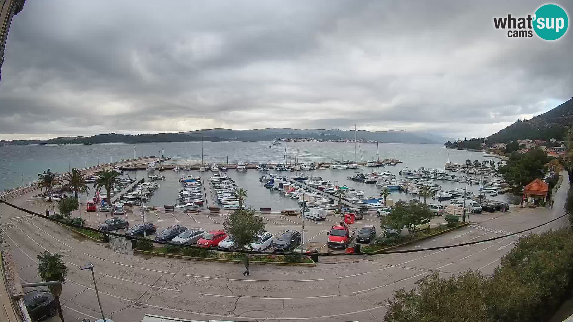 Webcam Orebić Riva – Ferry vers Korčula en direct