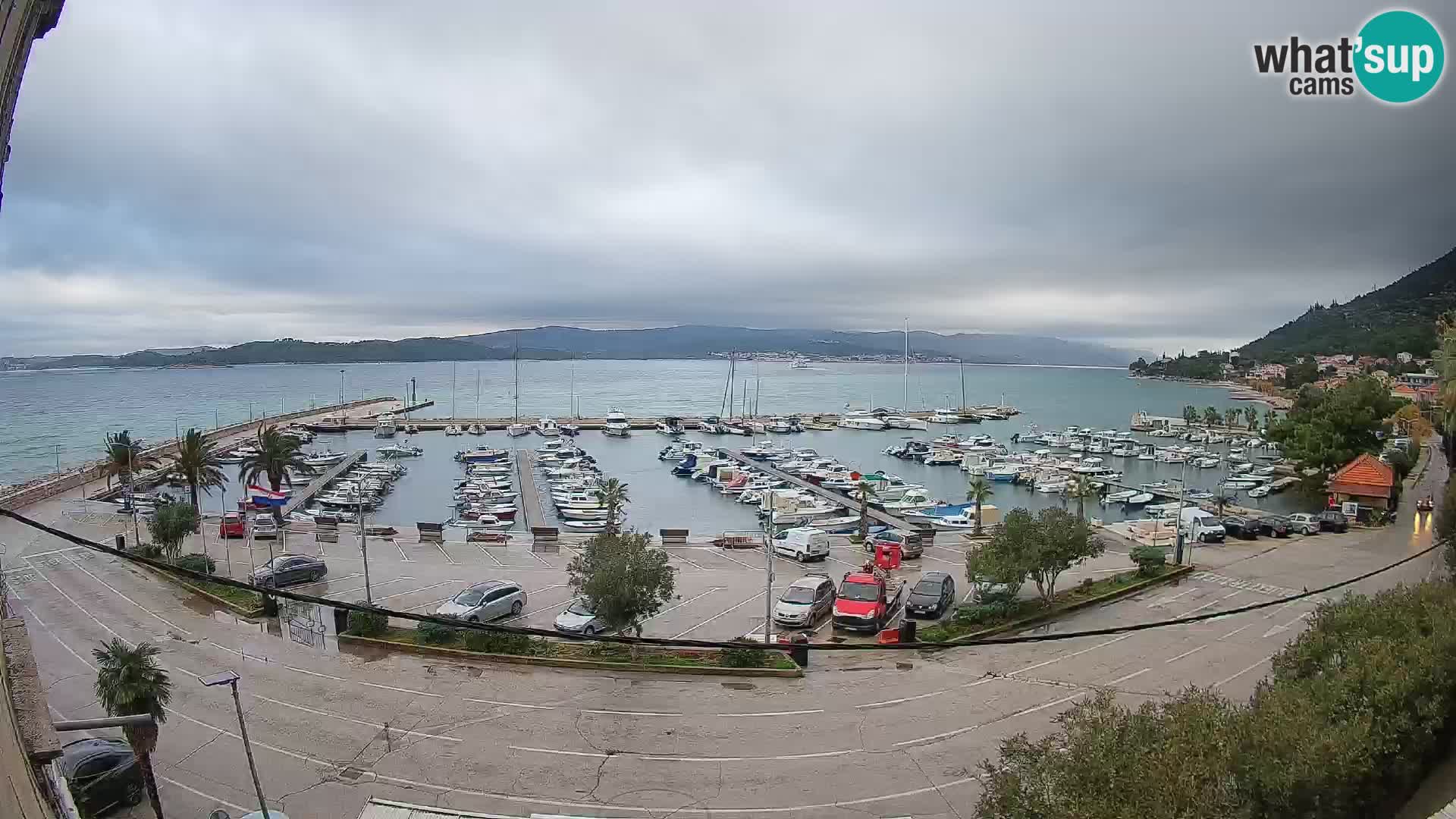 Webcam Orebić Riva – Ferry vers Korčula en direct