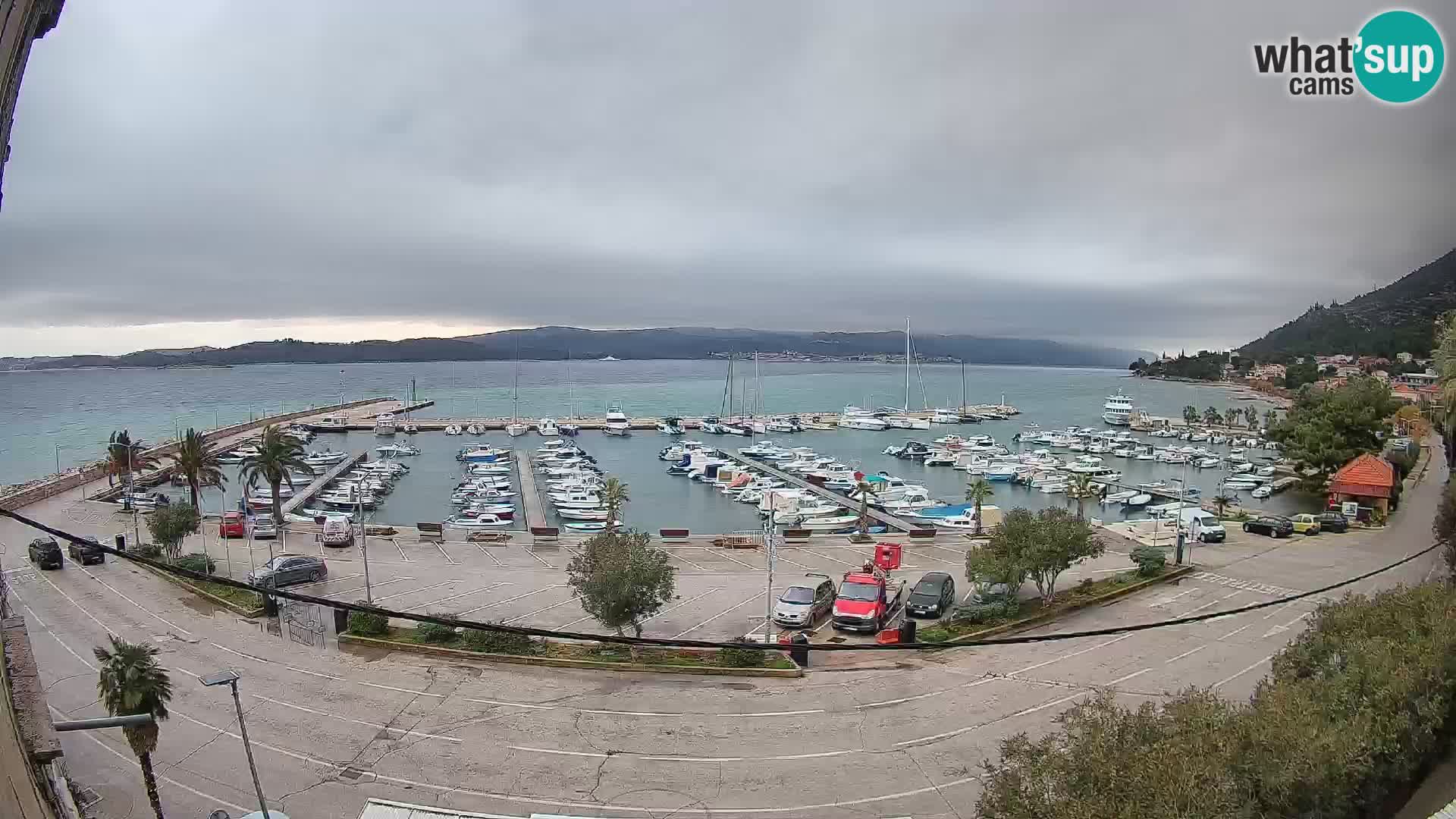 Webcam Orebić Riva – Ferry a Korčula en vivo