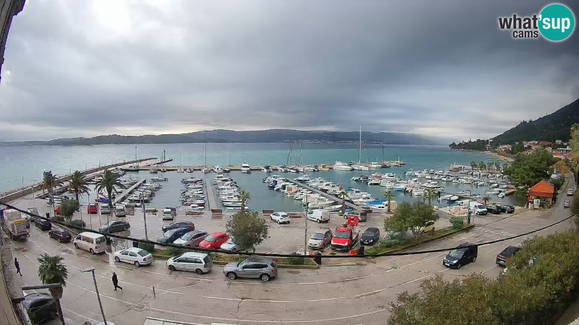 Web kamera Orebić Riva – Trajekt za Korčulu uživo