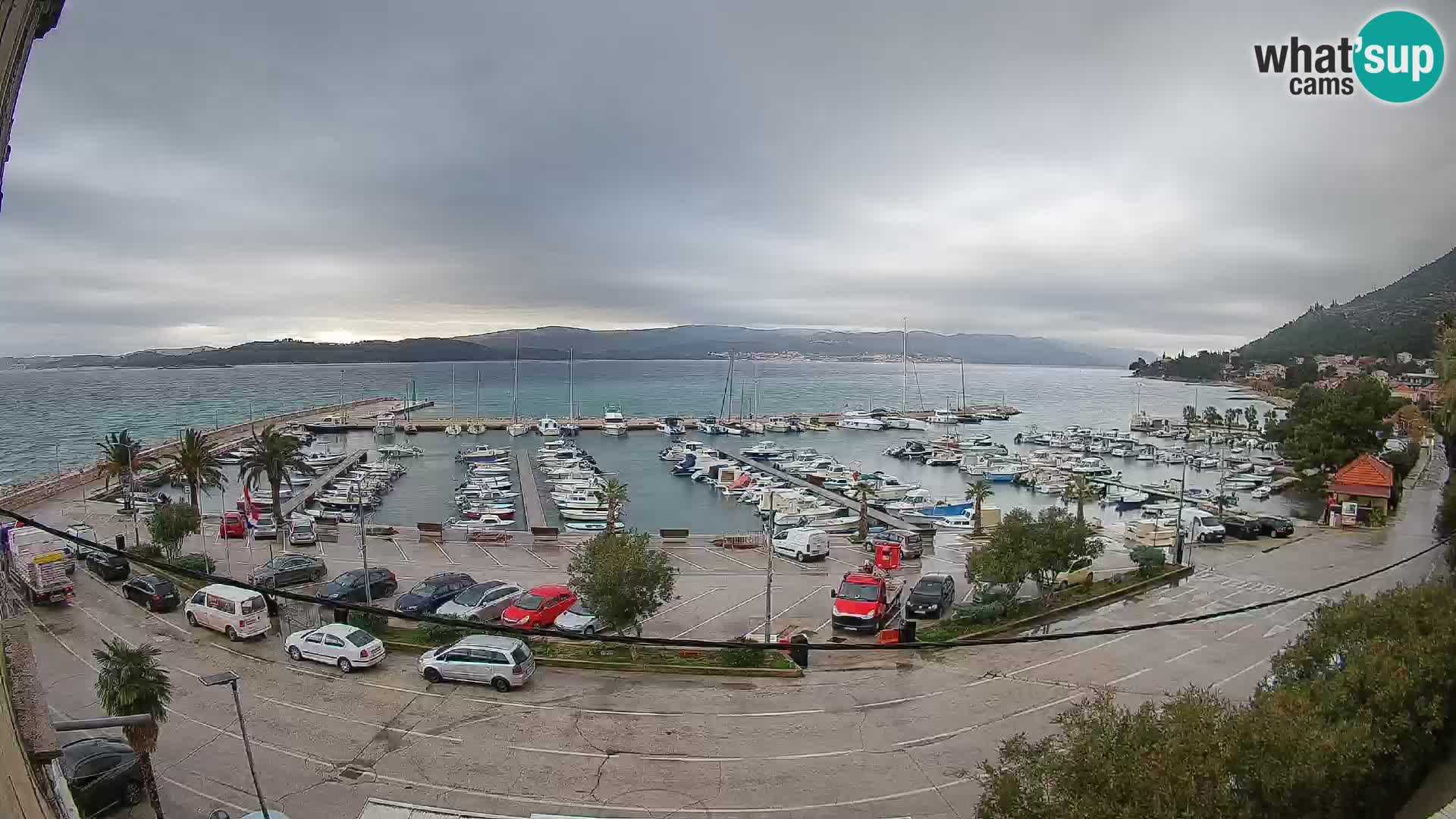 Webcam Orebić Riva – Ferry vers Korčula en direct