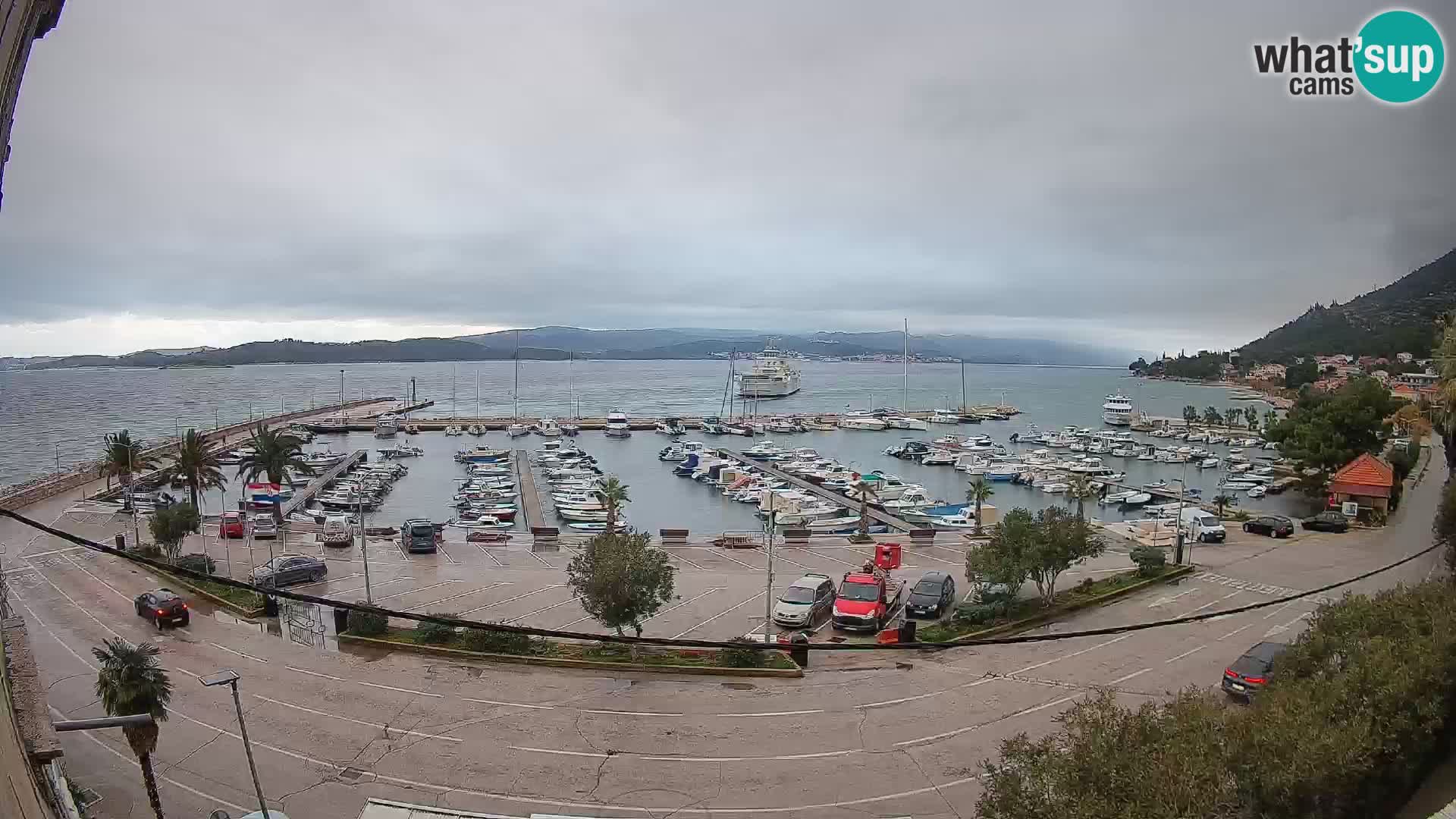 Webcam Orebić Riva – Ferry to Korčula Live