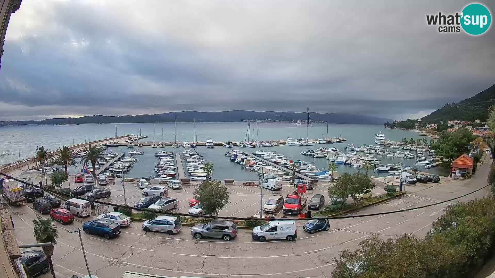 Webcam Orebić Riva – Ferry a Korčula en vivo