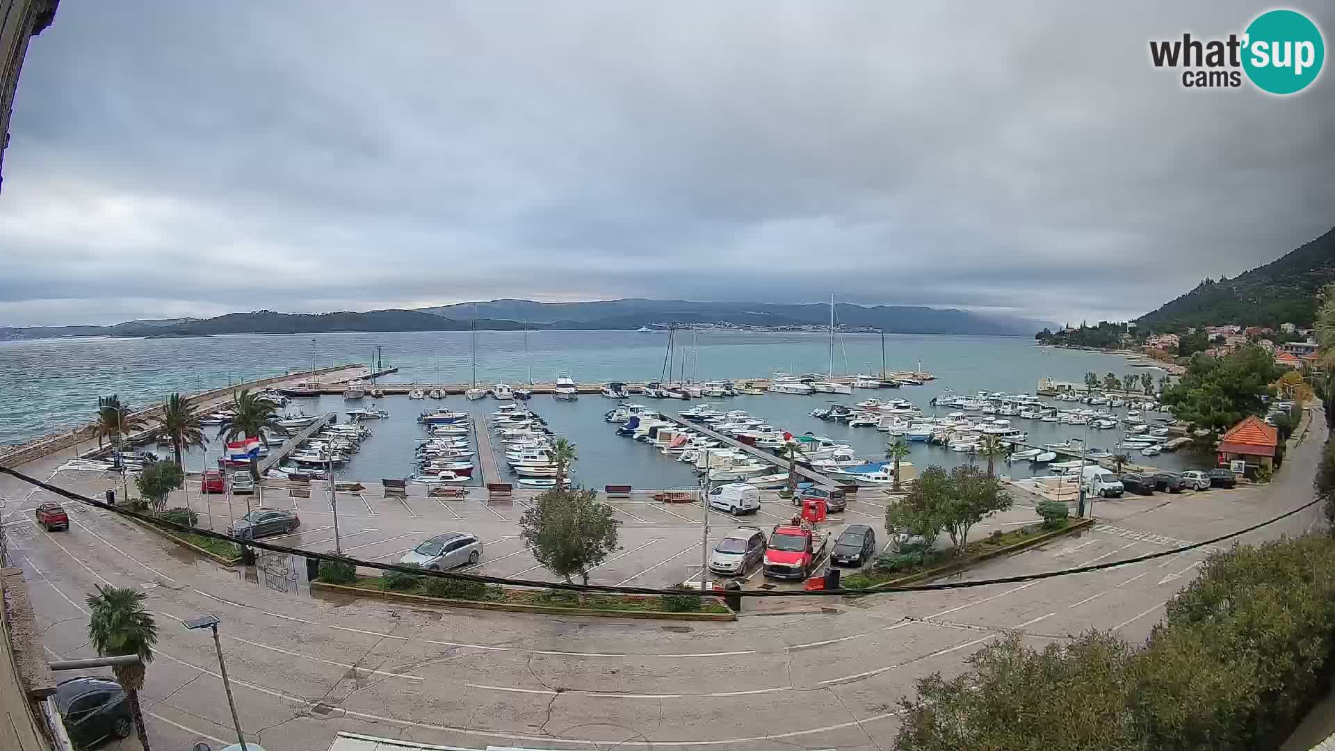 Webcam Orebić Riva – Ferry vers Korčula en direct