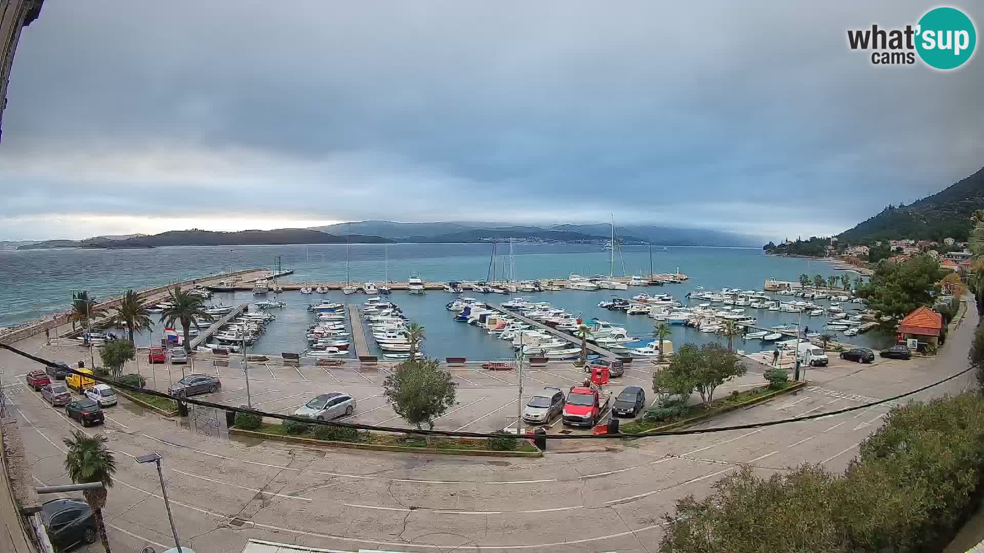 Webcam Orebić Uferpromenade – Fähre nach Korčula Live