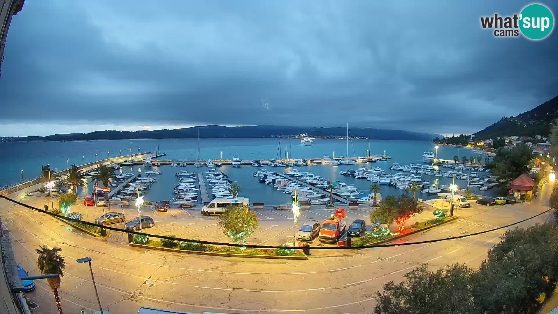 Webcam Orebić Uferpromenade – Fähre nach Korčula Live