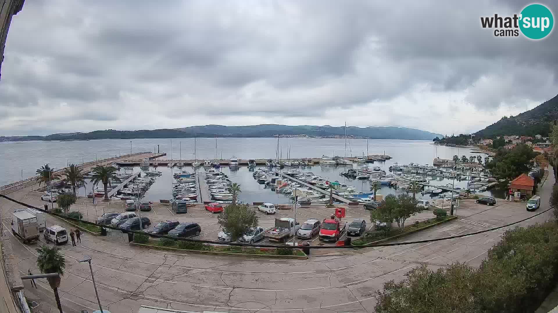 Web kamera Orebić Riva – Trajekt za Korčulu uživo