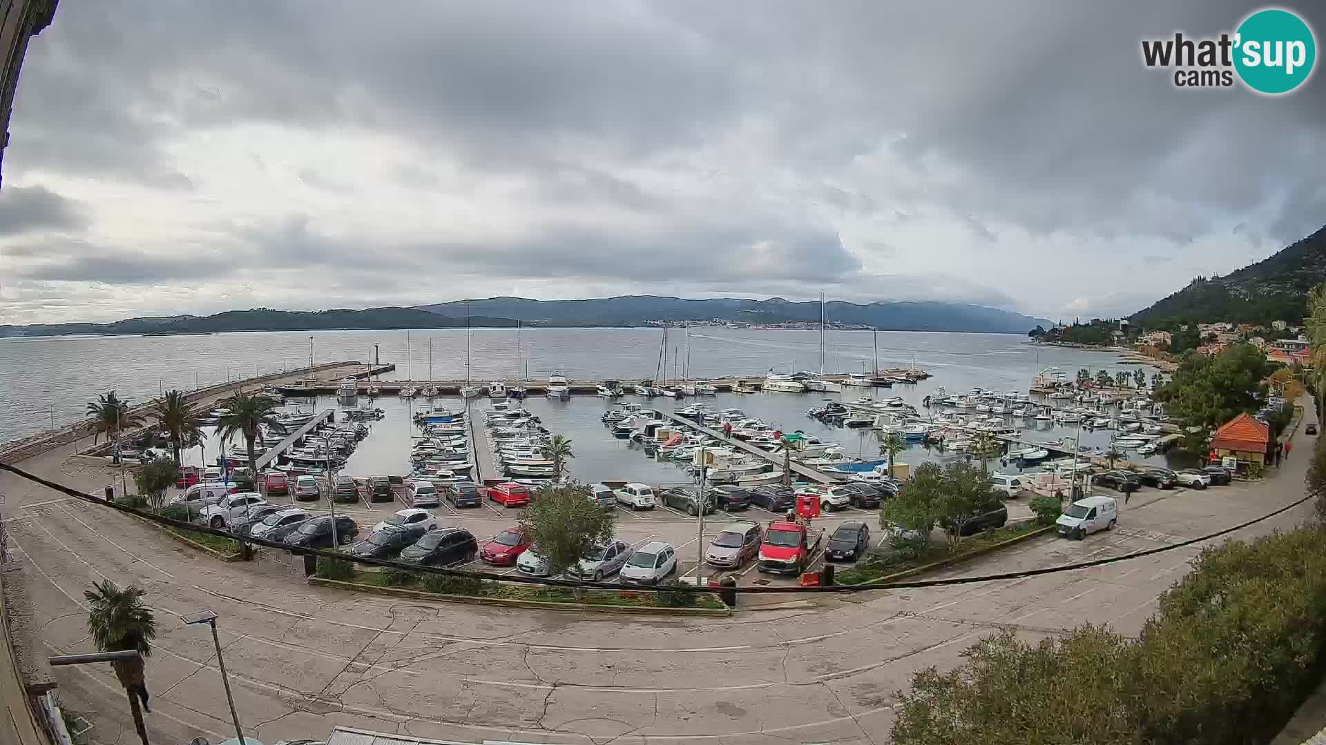 Webcam Orebić Riva – Ferry to Korčula Live