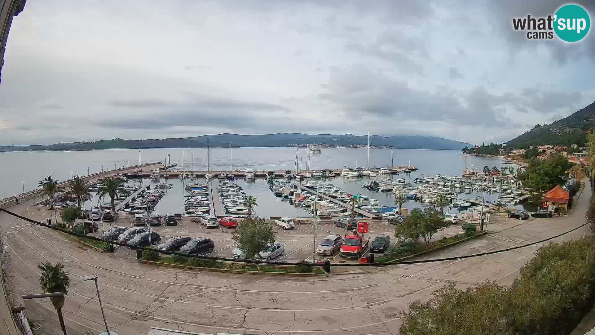 Web kamera Orebić Riva – Trajekt za Korčulu uživo