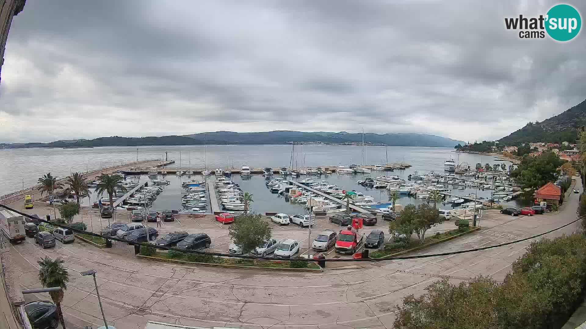 Webcam Orebić Riva – Ferry to Korčula Live