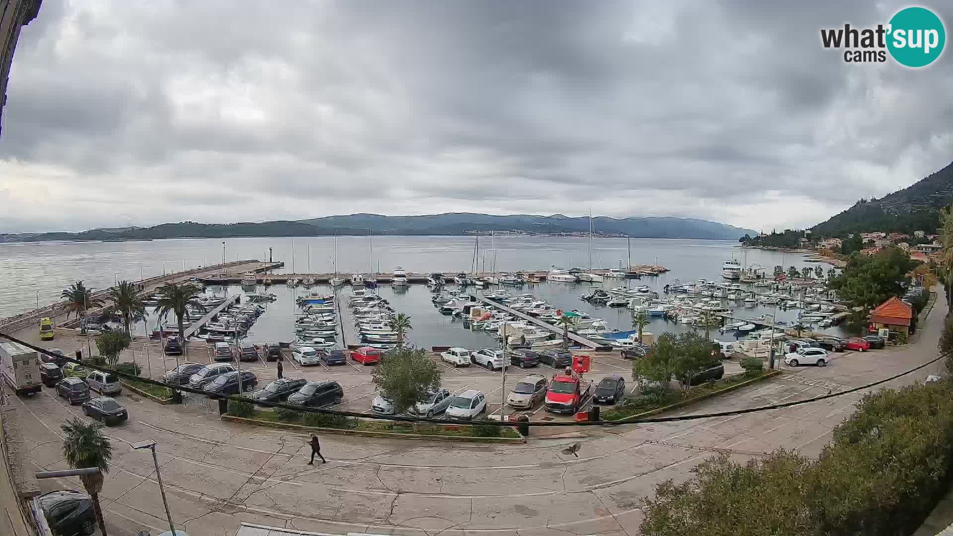 Webcam Orebić Riva – Ferry a Korčula en vivo