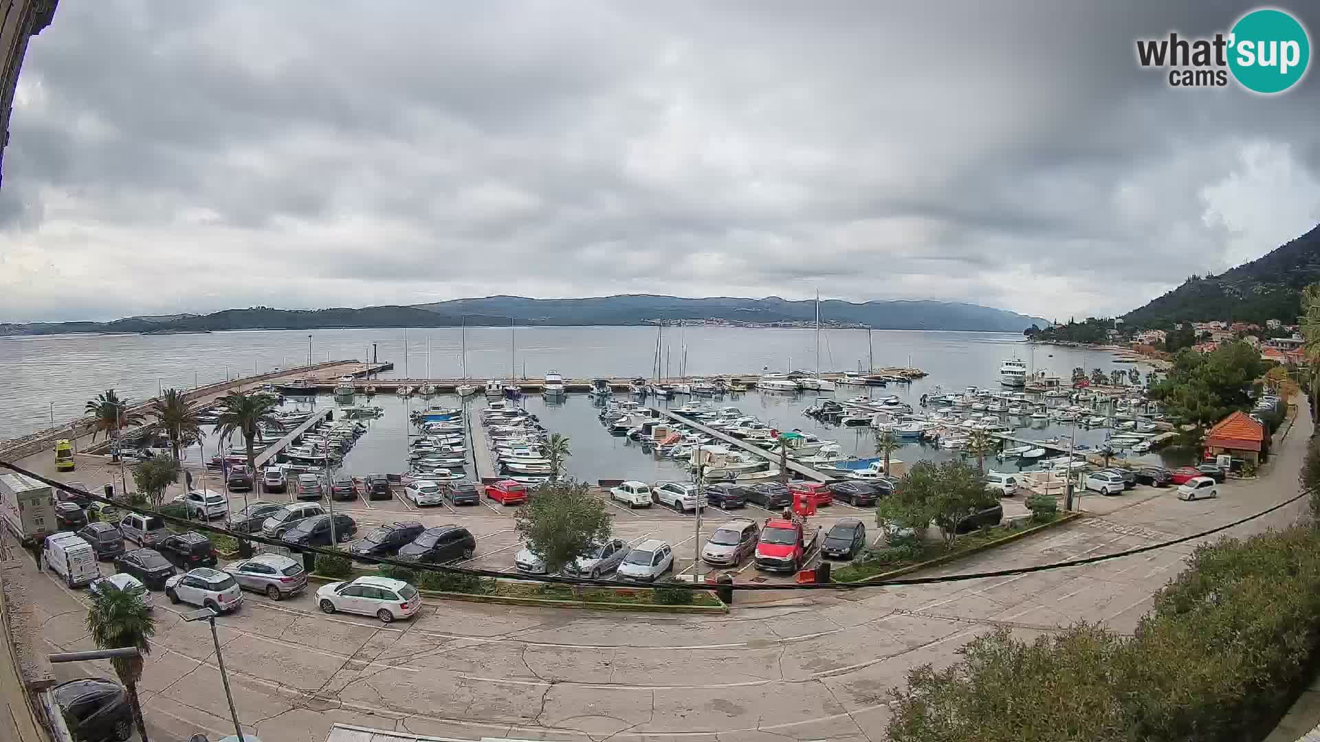 Web kamera Orebić Riva – Trajekt za Korčulu uživo