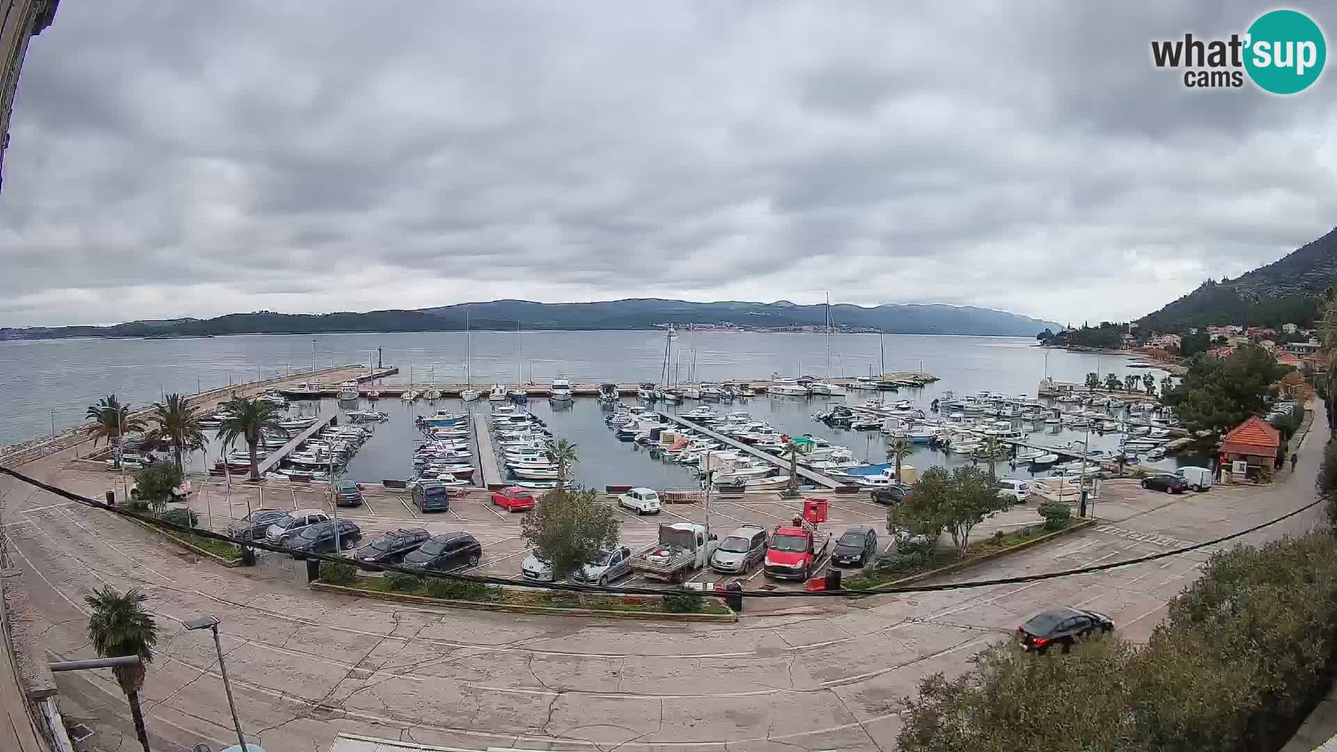 Webcam Orebić Uferpromenade – Fähre nach Korčula Live