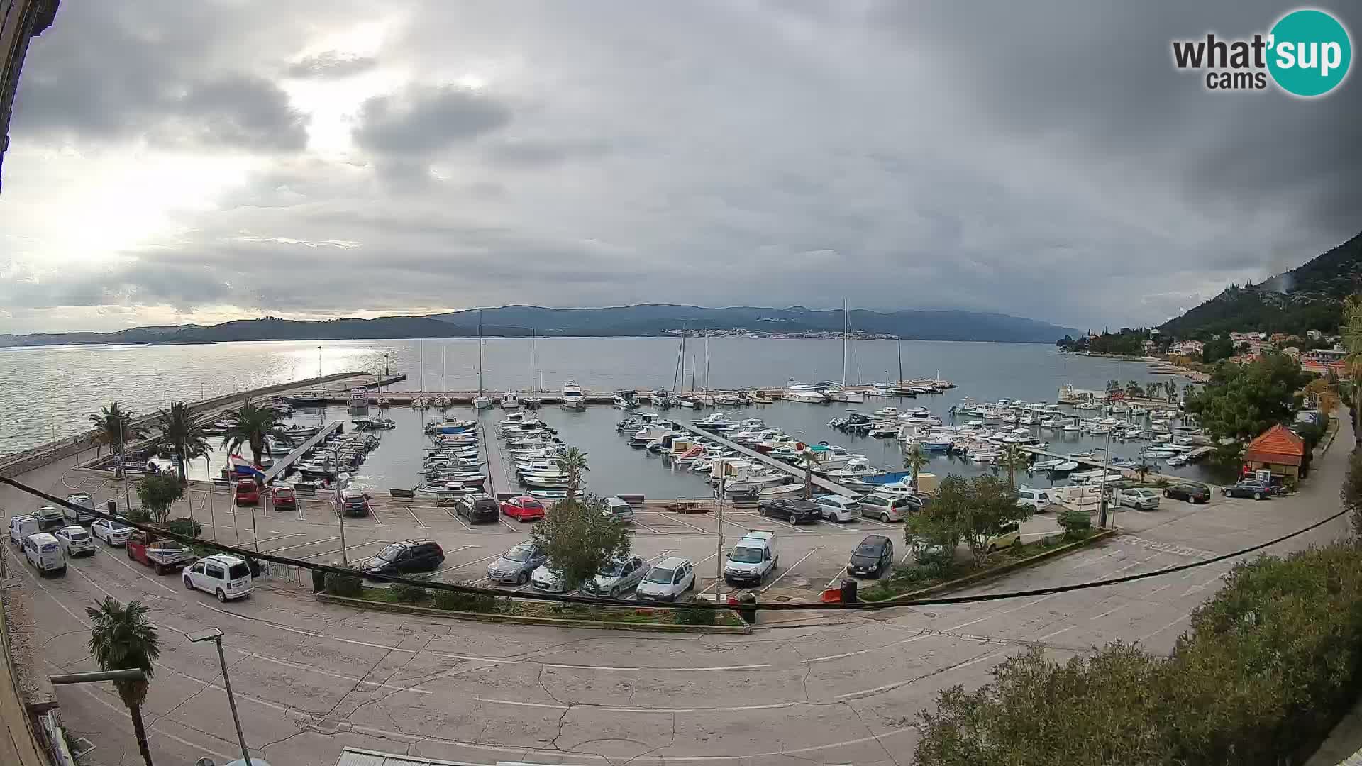 Webcam Orebić Riva – Ferry to Korčula Live