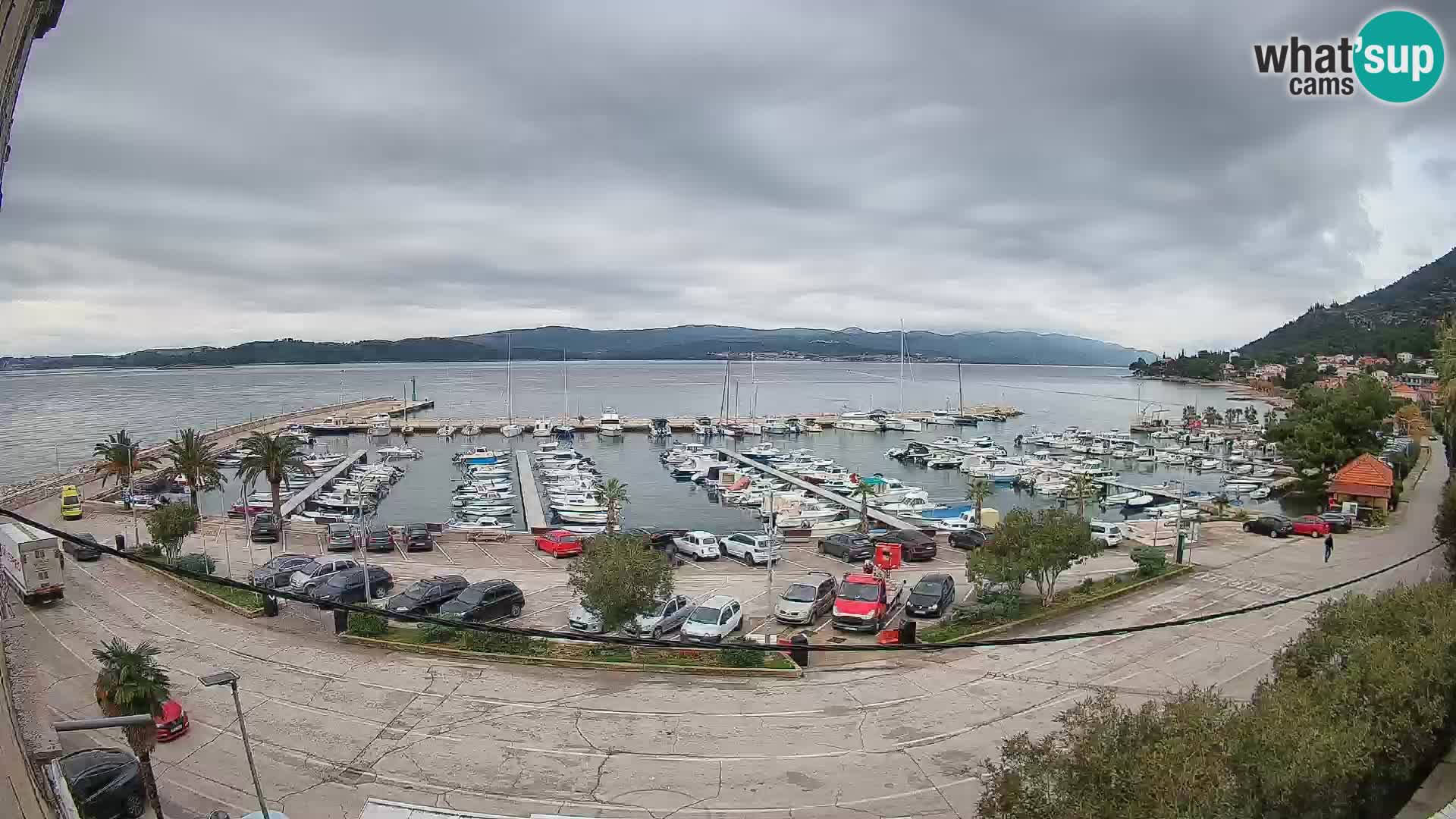 Webcam Orebić Riva – Ferry to Korčula Live