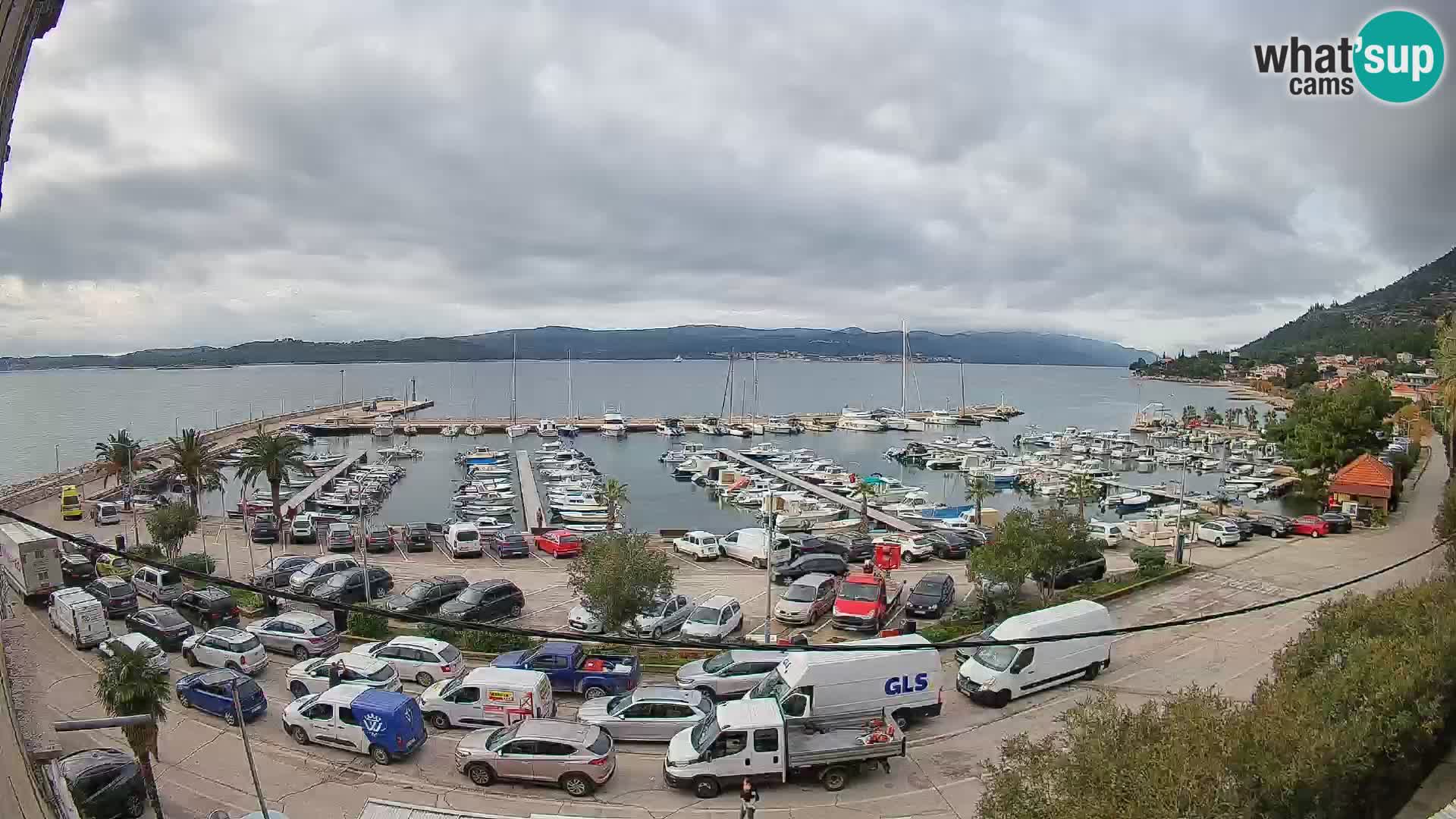 Webcam Orebić Uferpromenade – Fähre nach Korčula Live