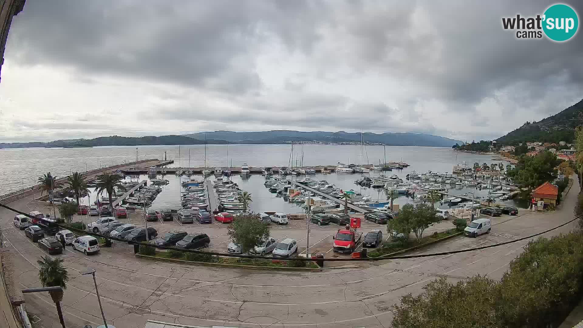Webcam Orebić Uferpromenade – Fähre nach Korčula Live