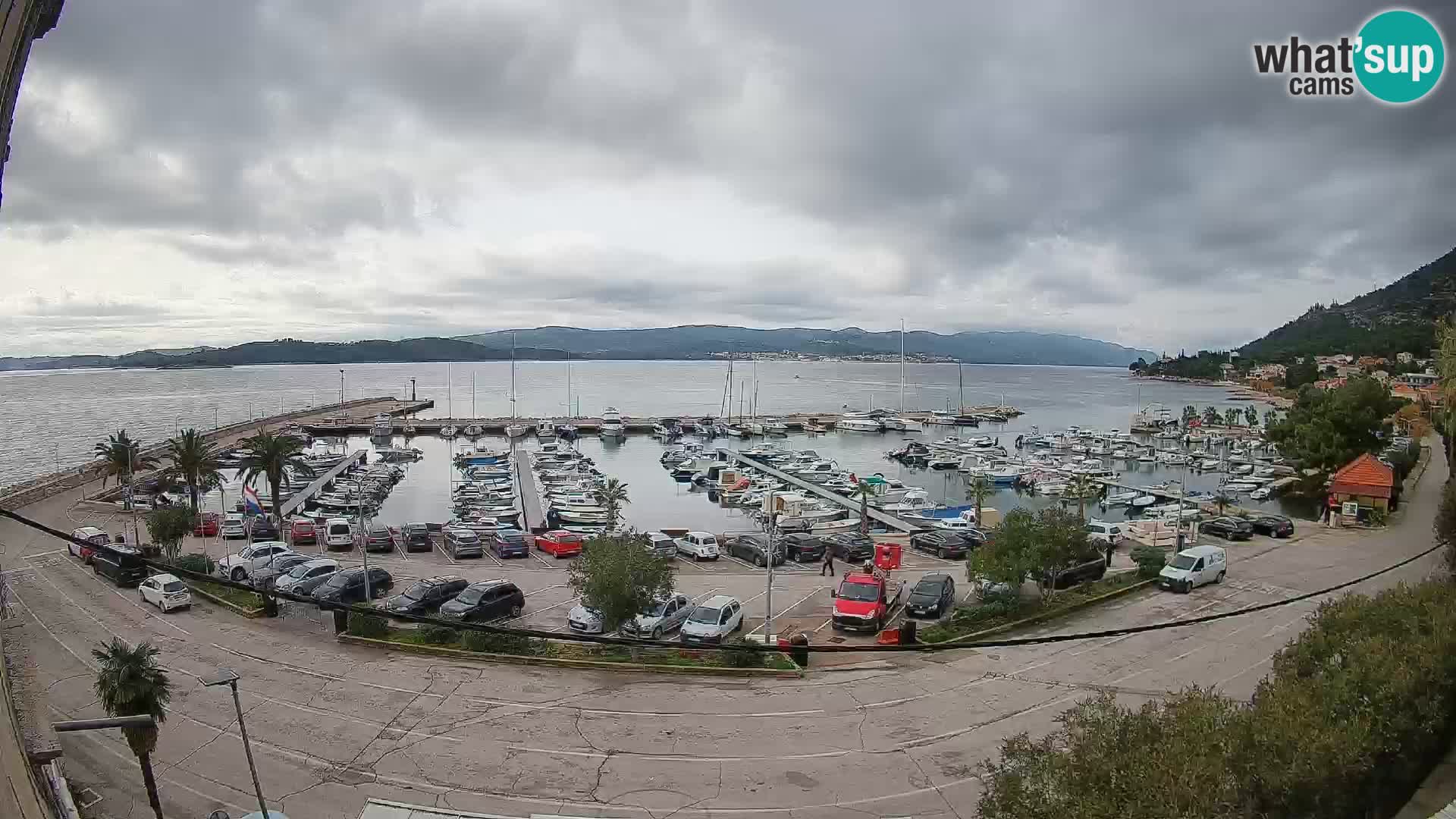 Web kamera Orebić Riva – Trajekt za Korčulu uživo