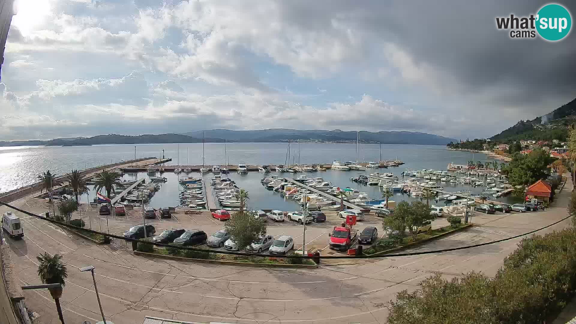 Webcam Orebić Riva – Ferry to Korčula Live
