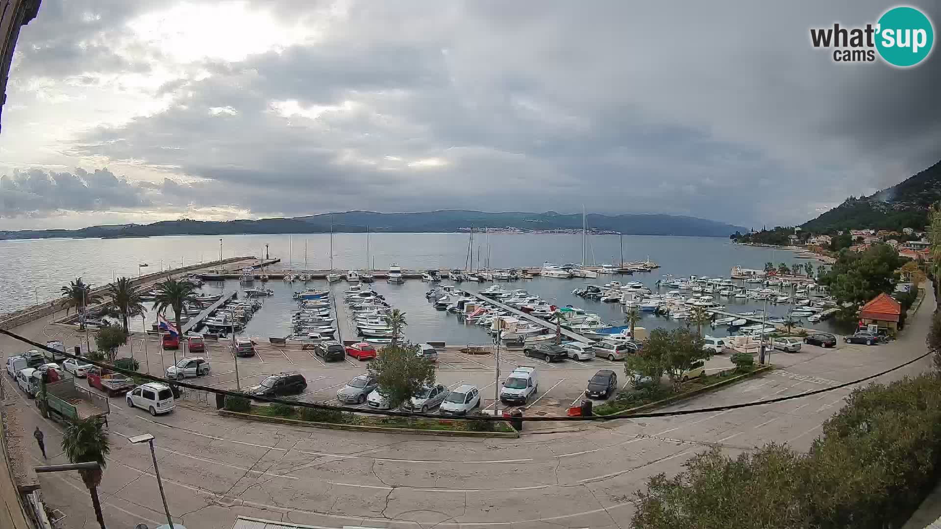 Webcam Orebić Uferpromenade – Fähre nach Korčula Live