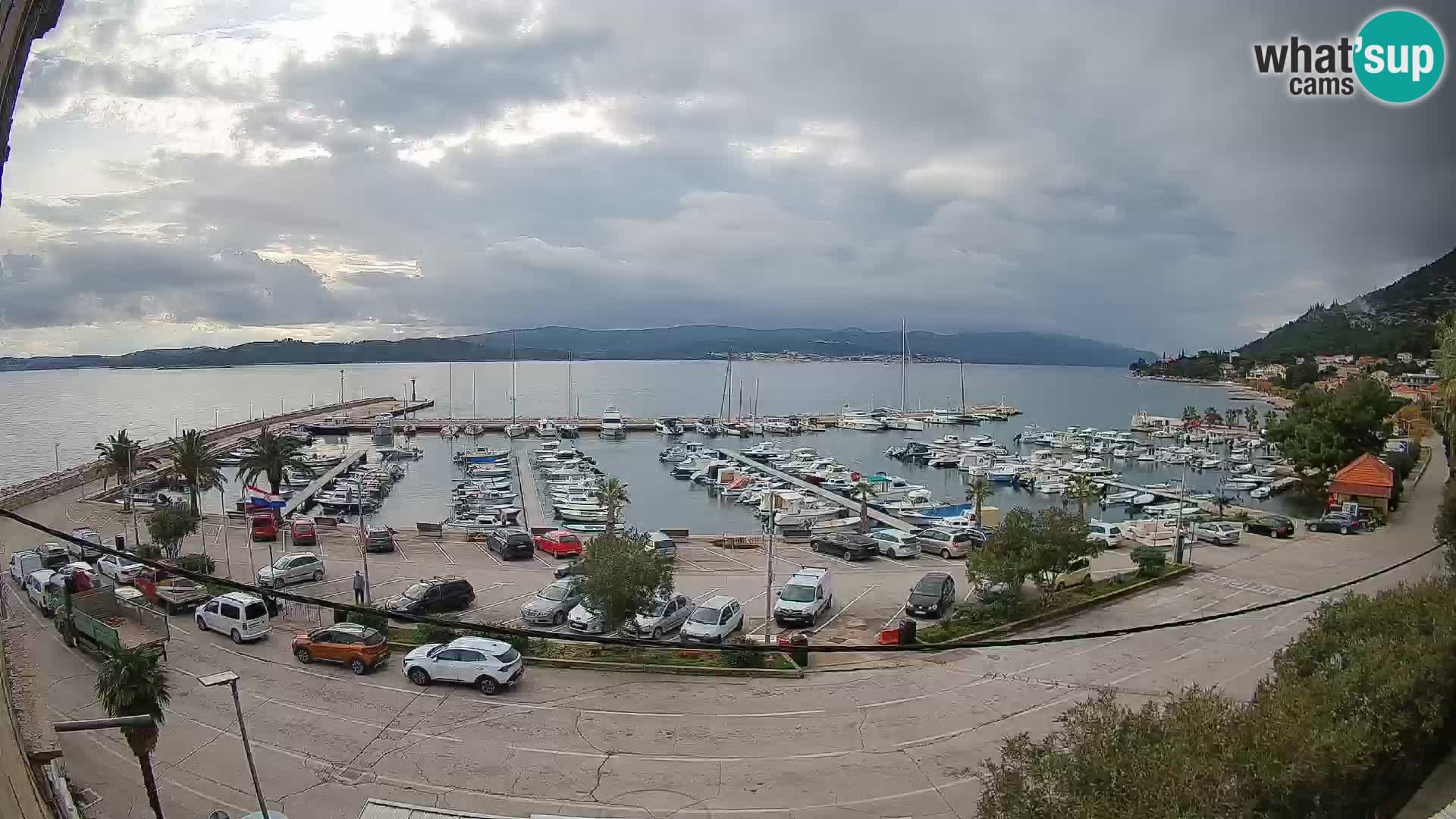 Webcam Orebić Riva – Ferry to Korčula Live