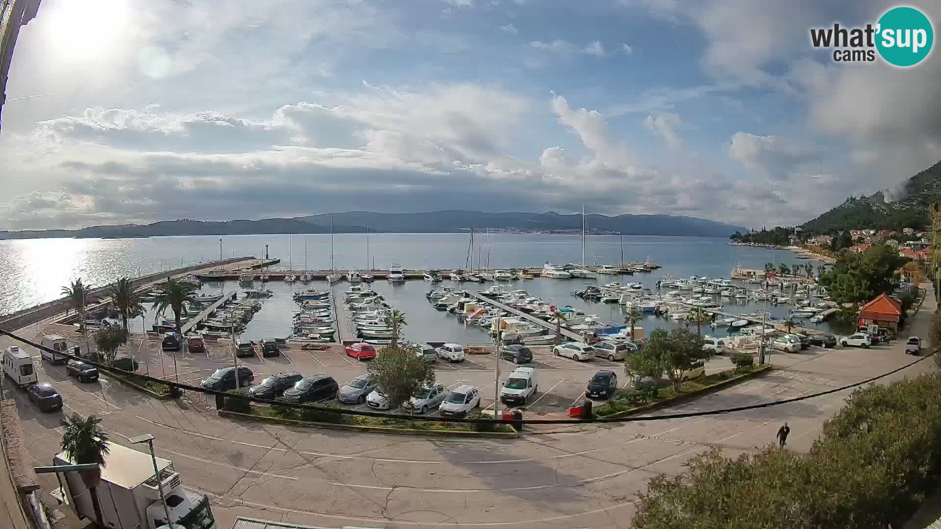 Webcam Orebić Riva – Ferry to Korčula Live