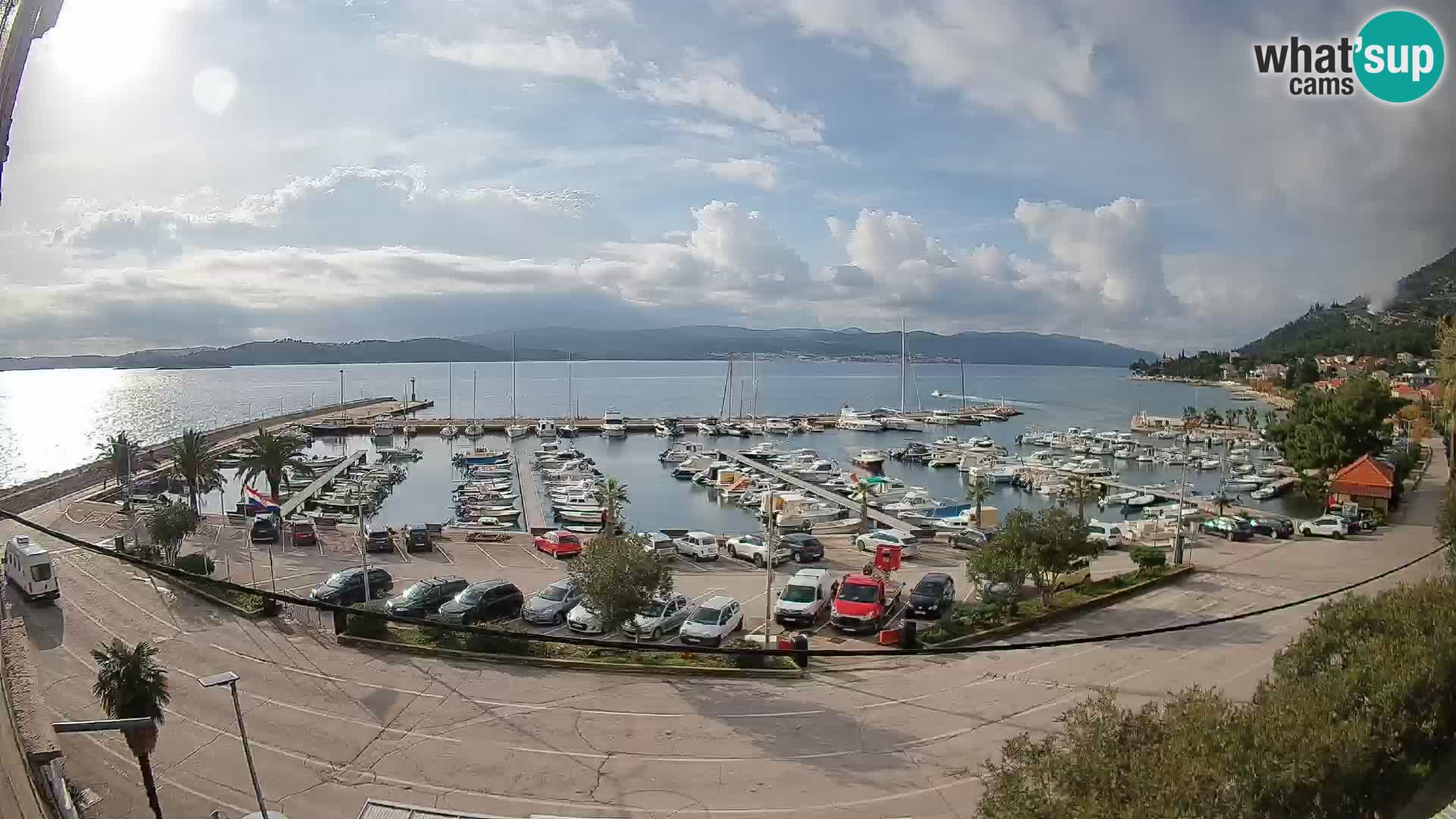 Webcam Orebić Riva – Ferry a Korčula en vivo