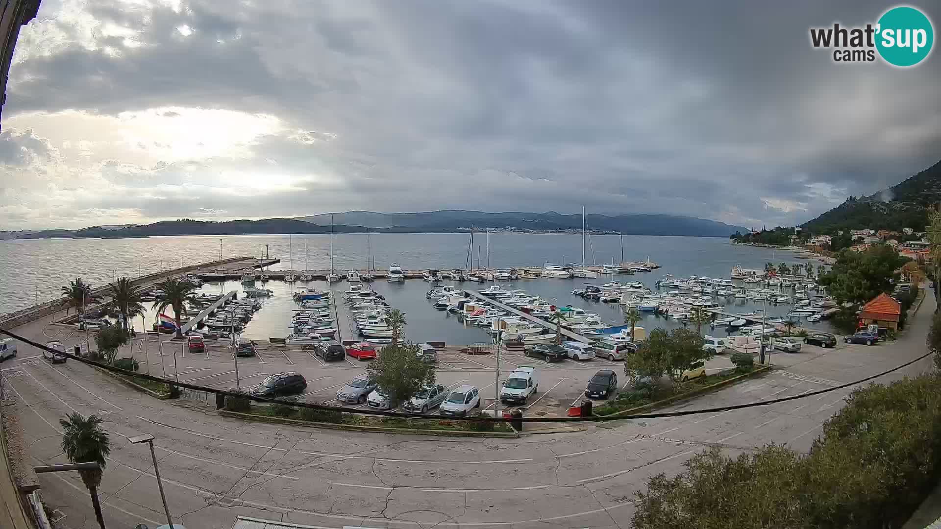 Webcam Orebić Riva – Ferry to Korčula Live